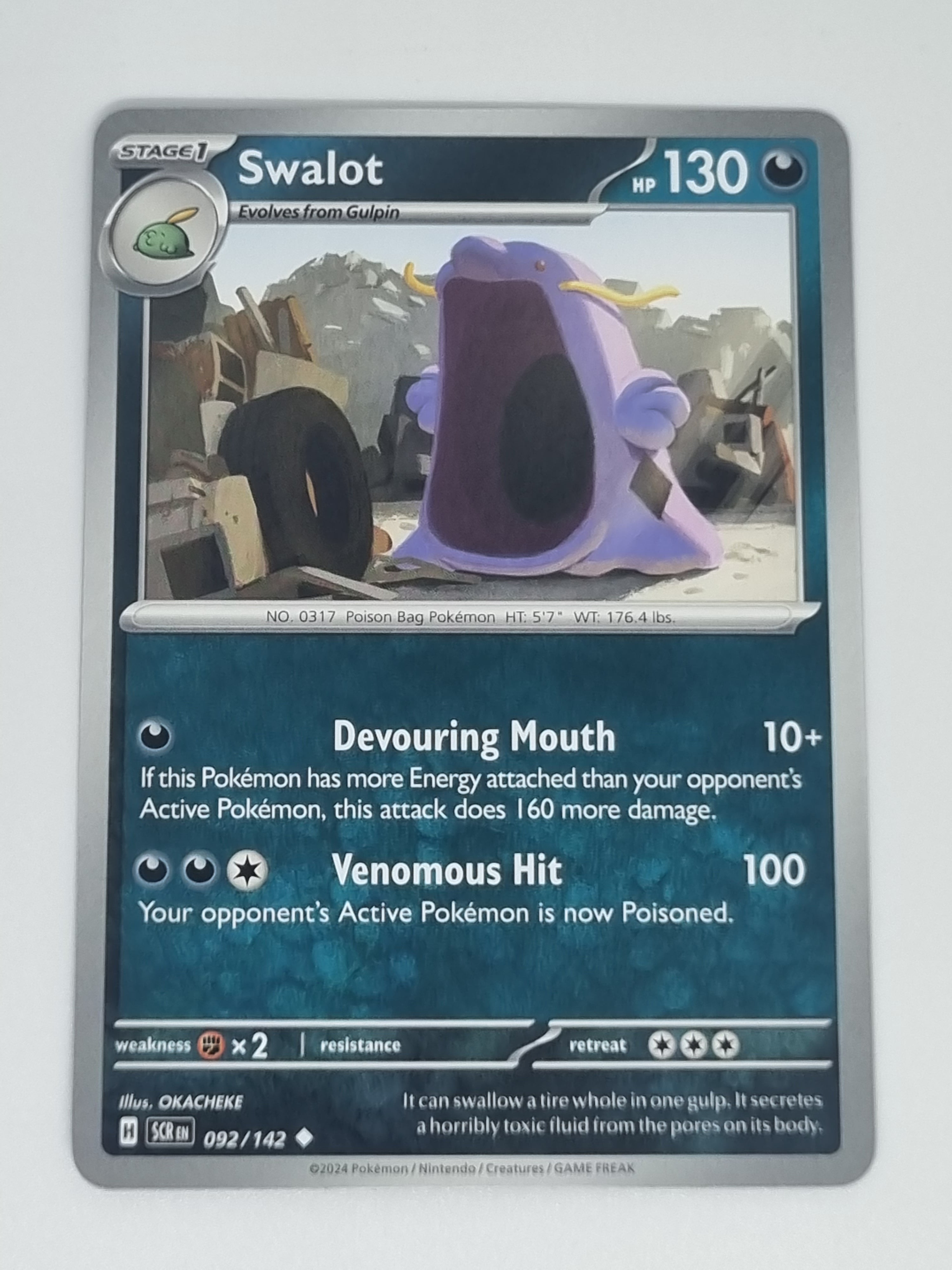 Pokemon TCG - Stellar Crown - #092/142 - Swalot - Uncommon