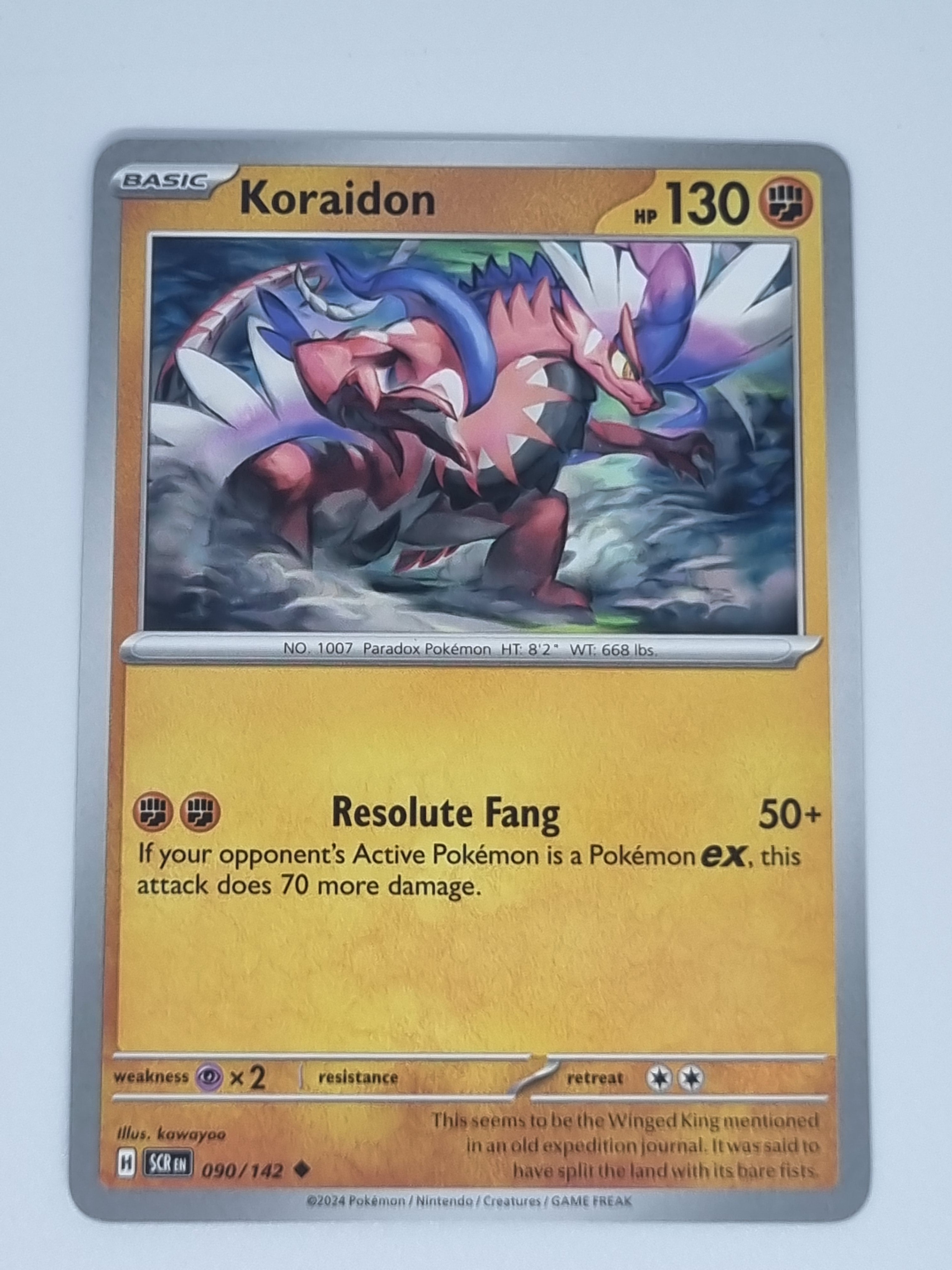 Pokemon TCG - Stellar Crown - #090/142 - Koraidon - Uncommon