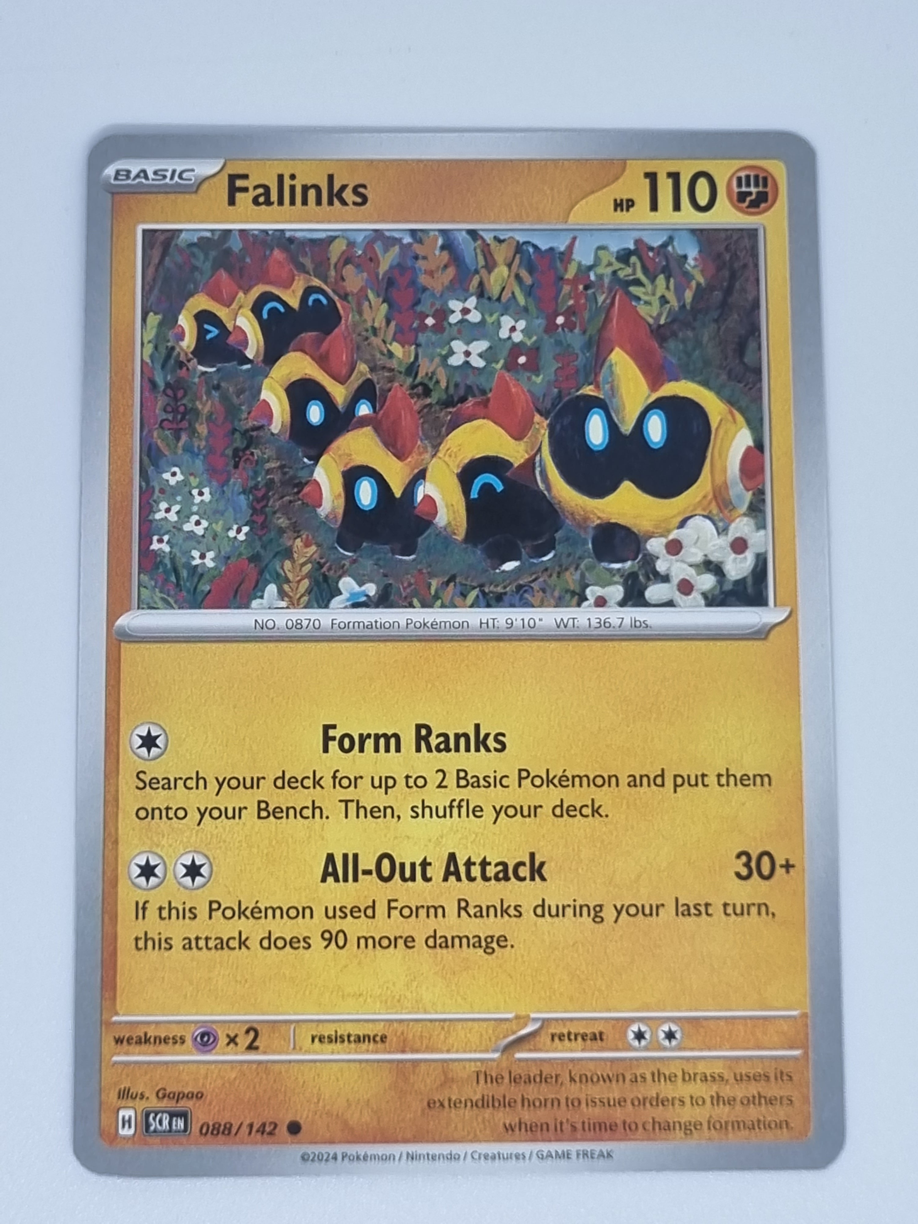 Pokemon TCG - Stellar Crown - #088/142 - Falinks - Common