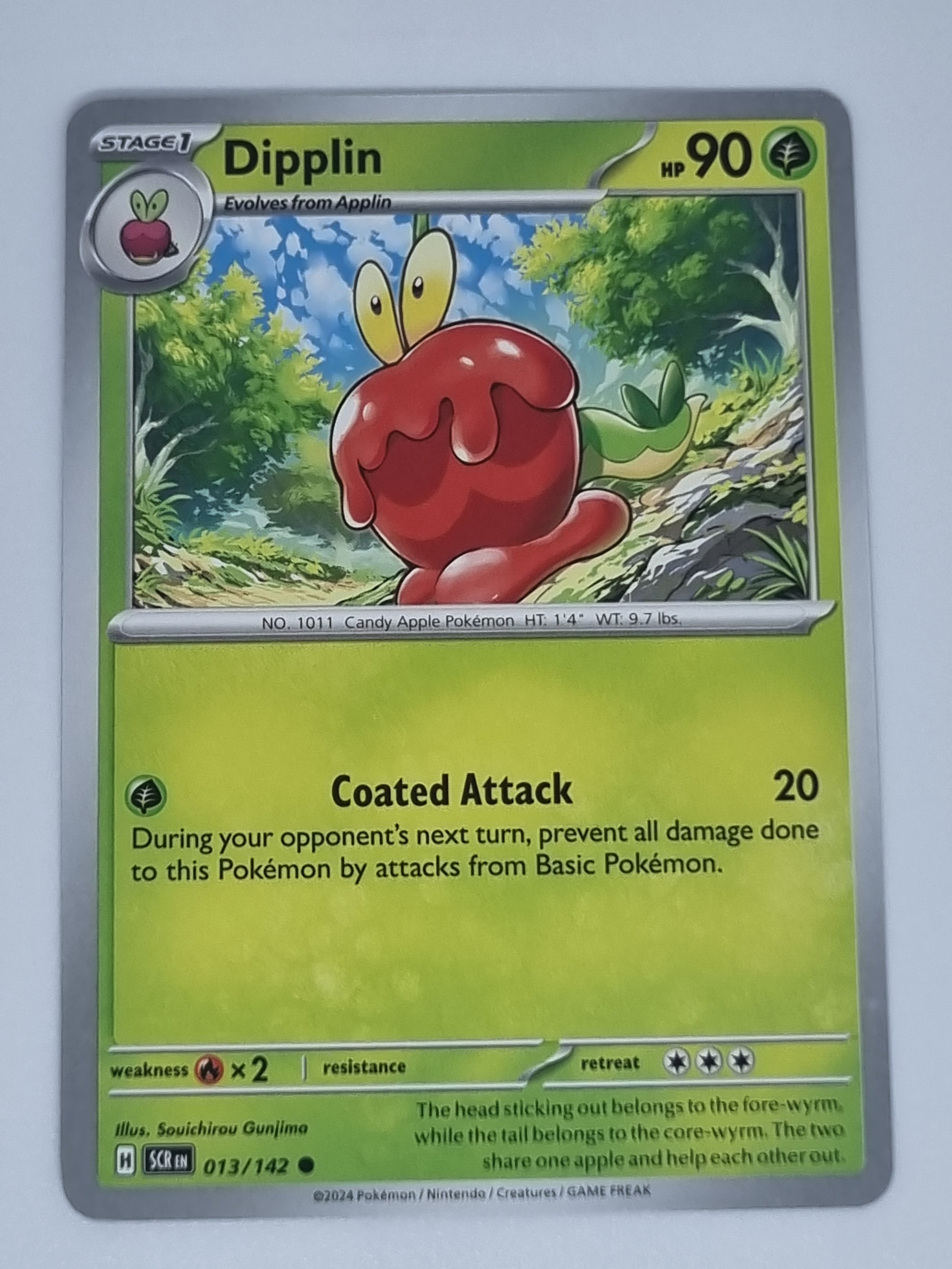 Pokemon TCG - Stellar Crown - #013/142 - Dipplin - Common