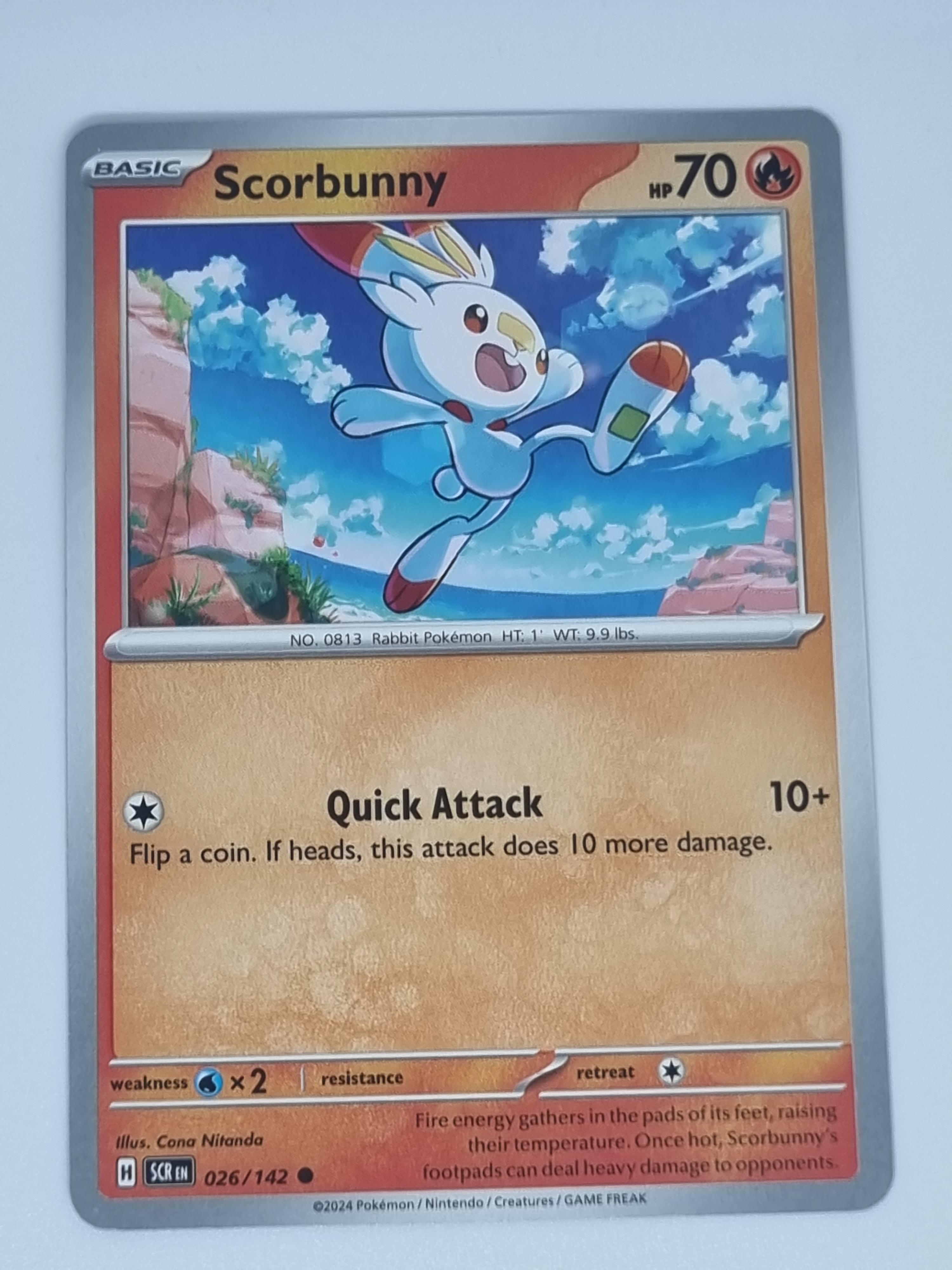 Pokemon TCG - Stellar Crown - #026/142 - Scorbunny - Common