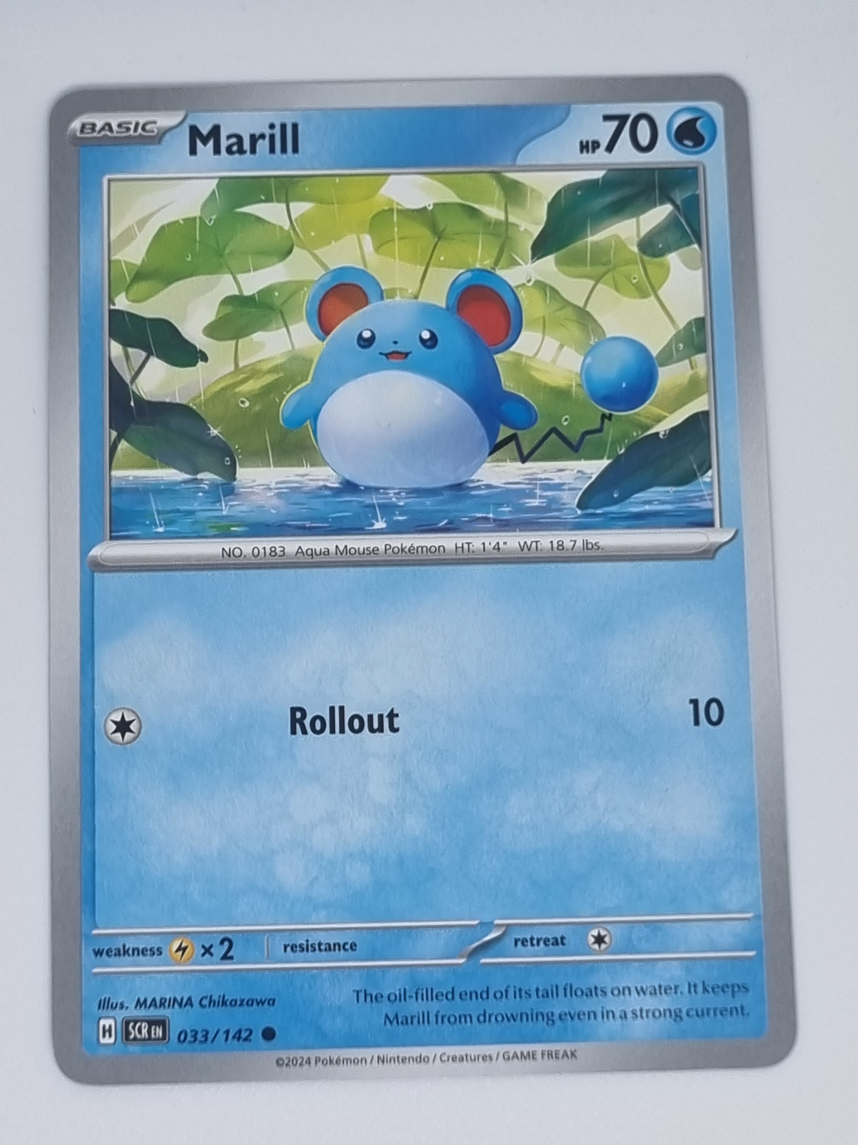 Pokemon TCG - Stellar Crown - #033/142 - Marill - Common