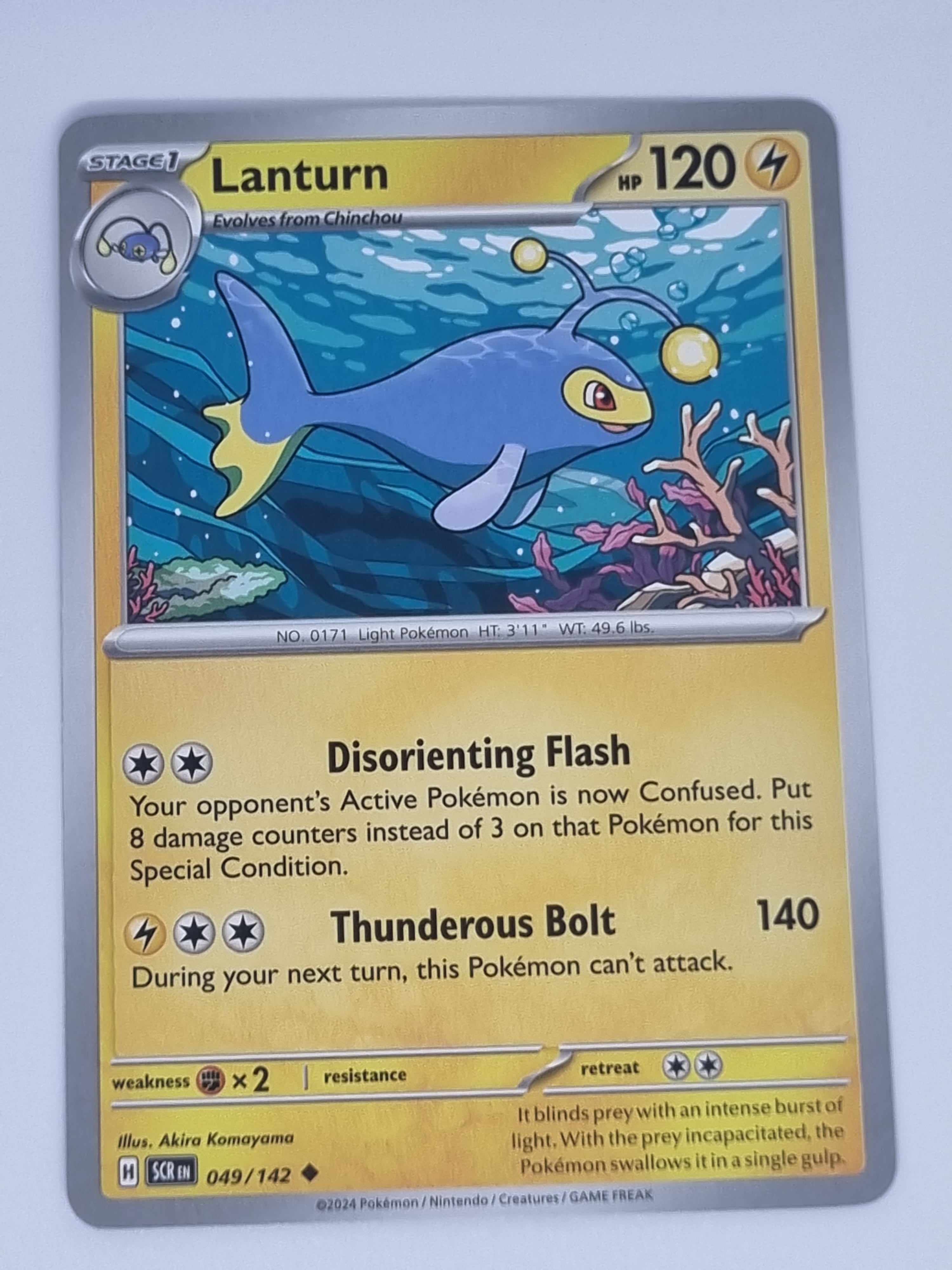 Pokemon TCG - Stellar Crown - #049/142 - Lanturn - Uncommon