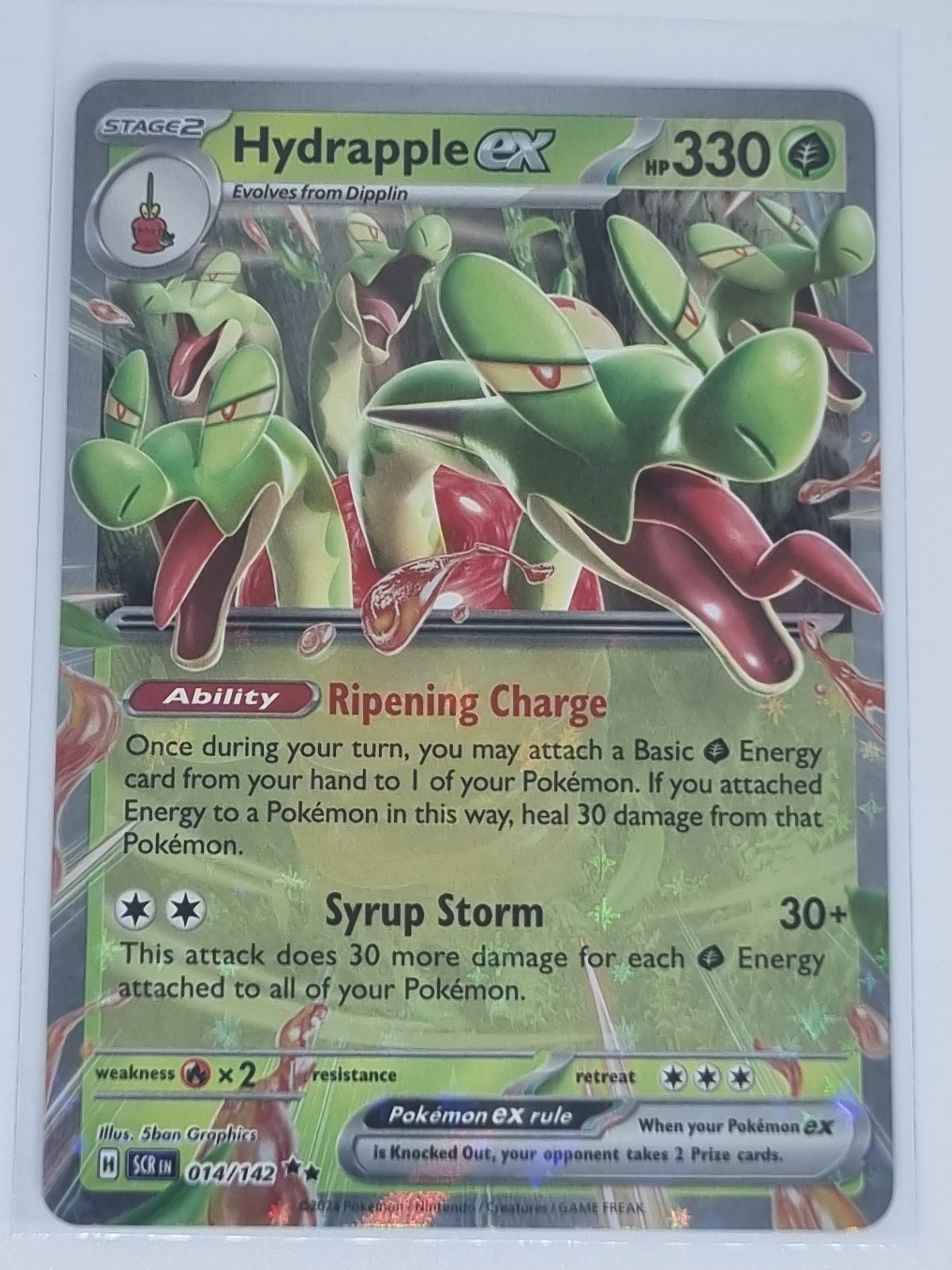 Pokemon TCG - Stellar Crown - #014/142 - Hydrapple ex - Double Rare