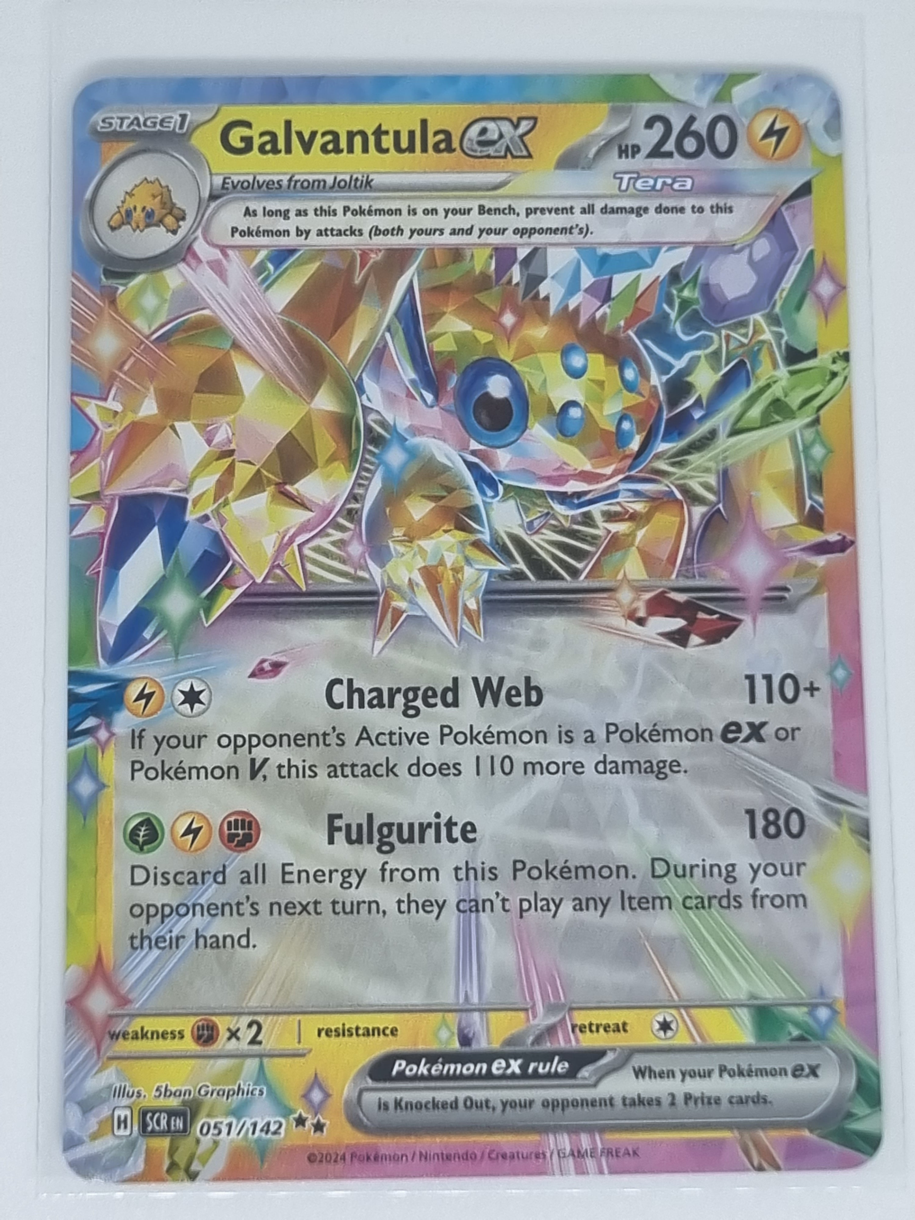 Pokemon TCG - Stellar Crown - #051/142 - Galvantula ex - Double Rare