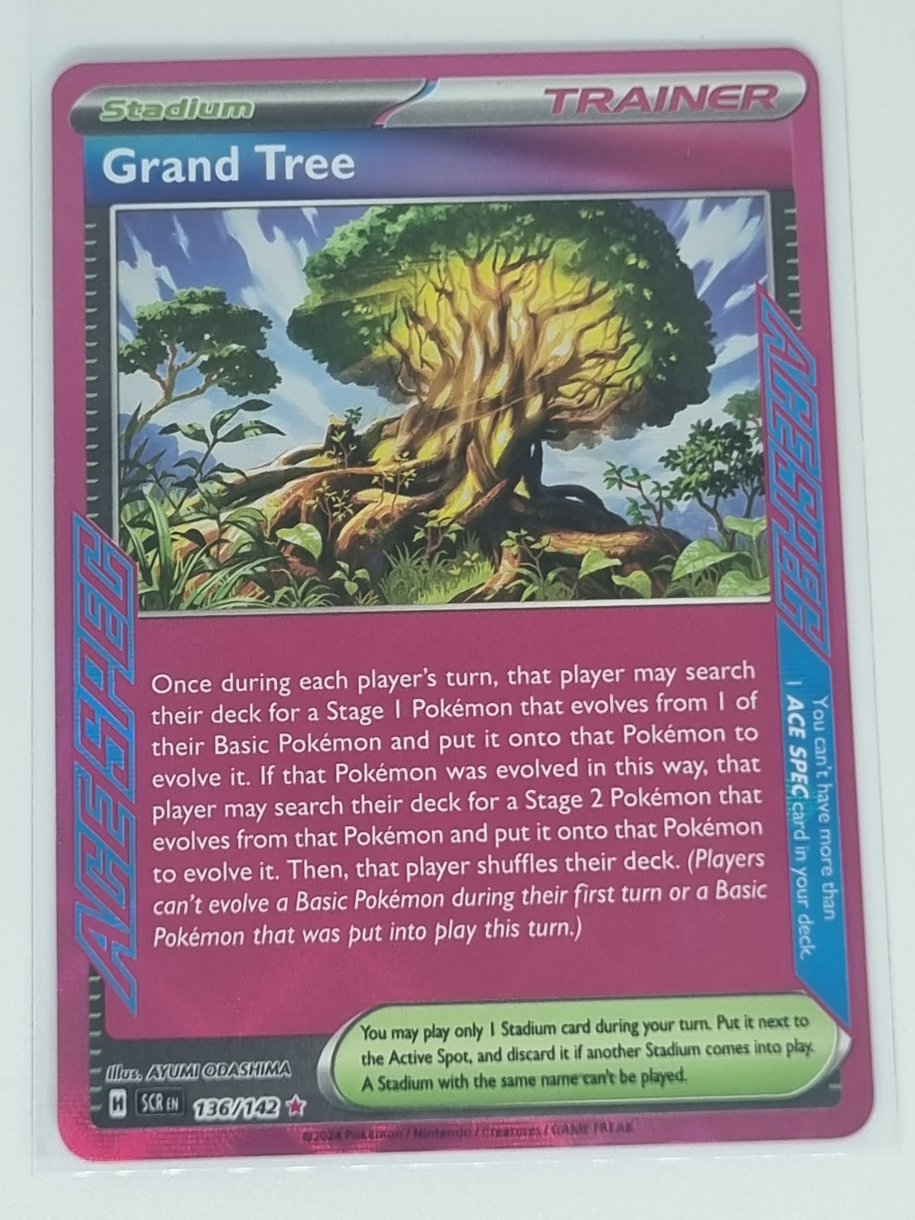Pokemon TCG - Stellar Crown - #136/142 - Grand Tree - Ace Spec