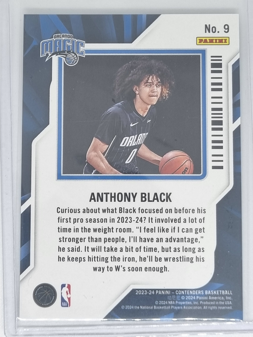 23-24 Panini Contenders - Rookie of the Year - #9 - Anthony Black - Magic