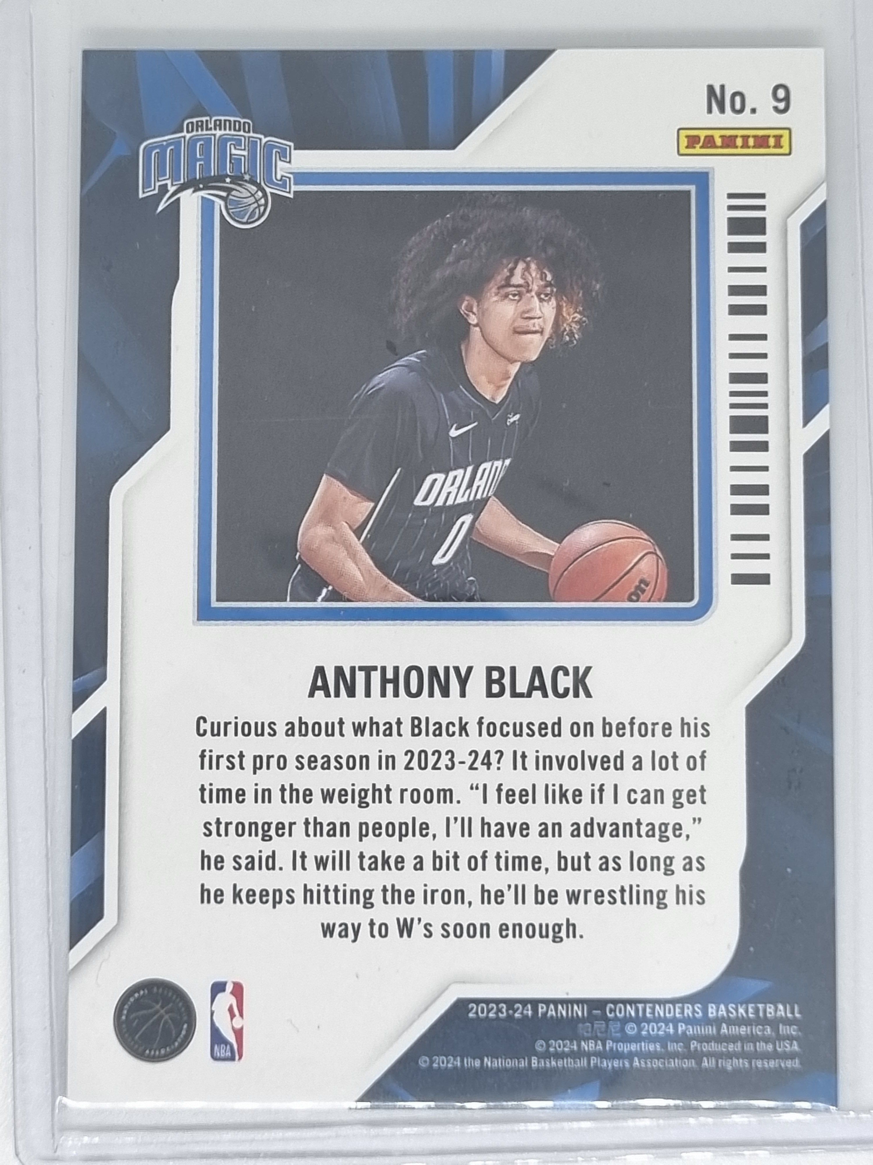23-24 Panini Contenders - Rookie of the Year - #9 - Anthony Black - Magic
