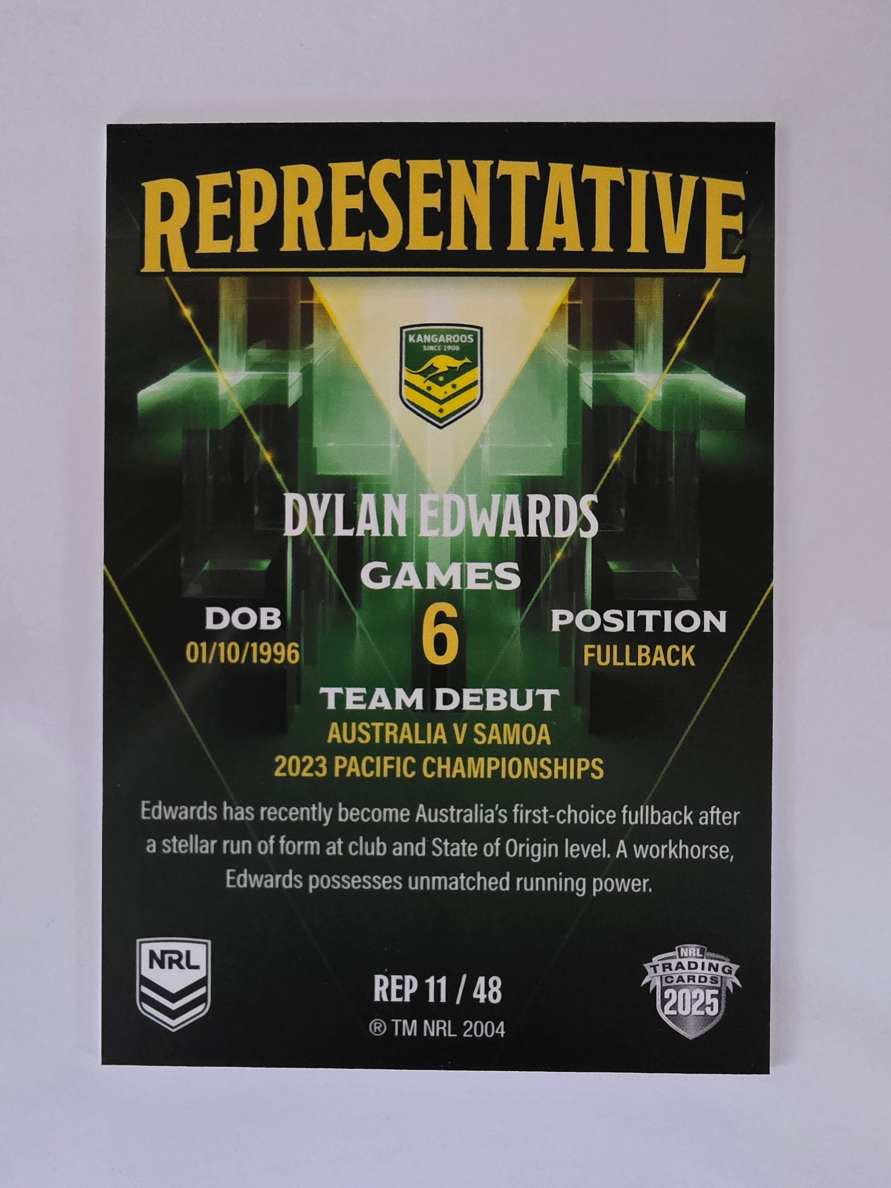 NRL 2025 Elite | The Representatives | #REP11 | Dylan Edwards | Kangaroos