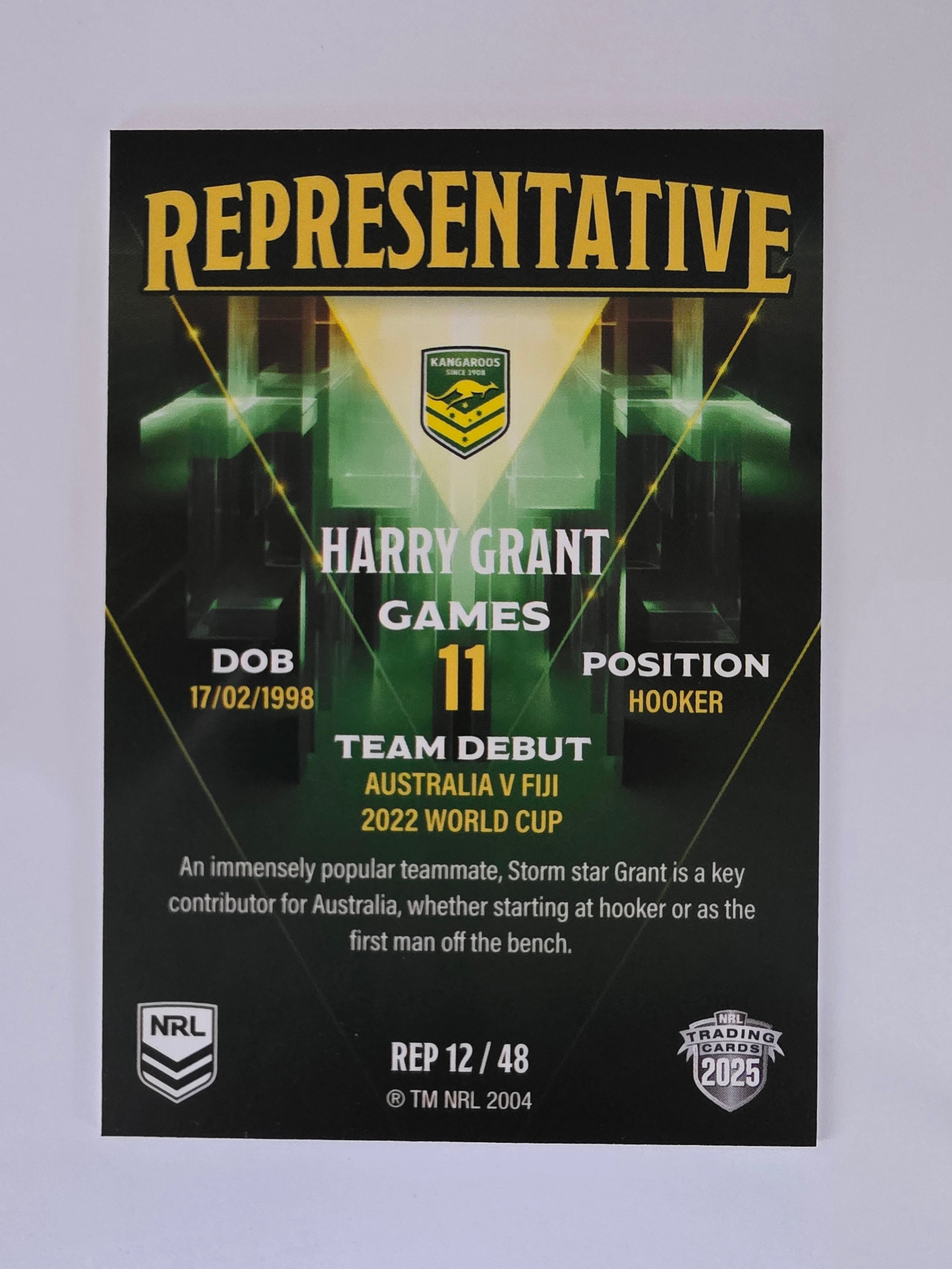 NRL 2025 Elite | The Representatives | #REP12 | Harry Grant | Kangaroos