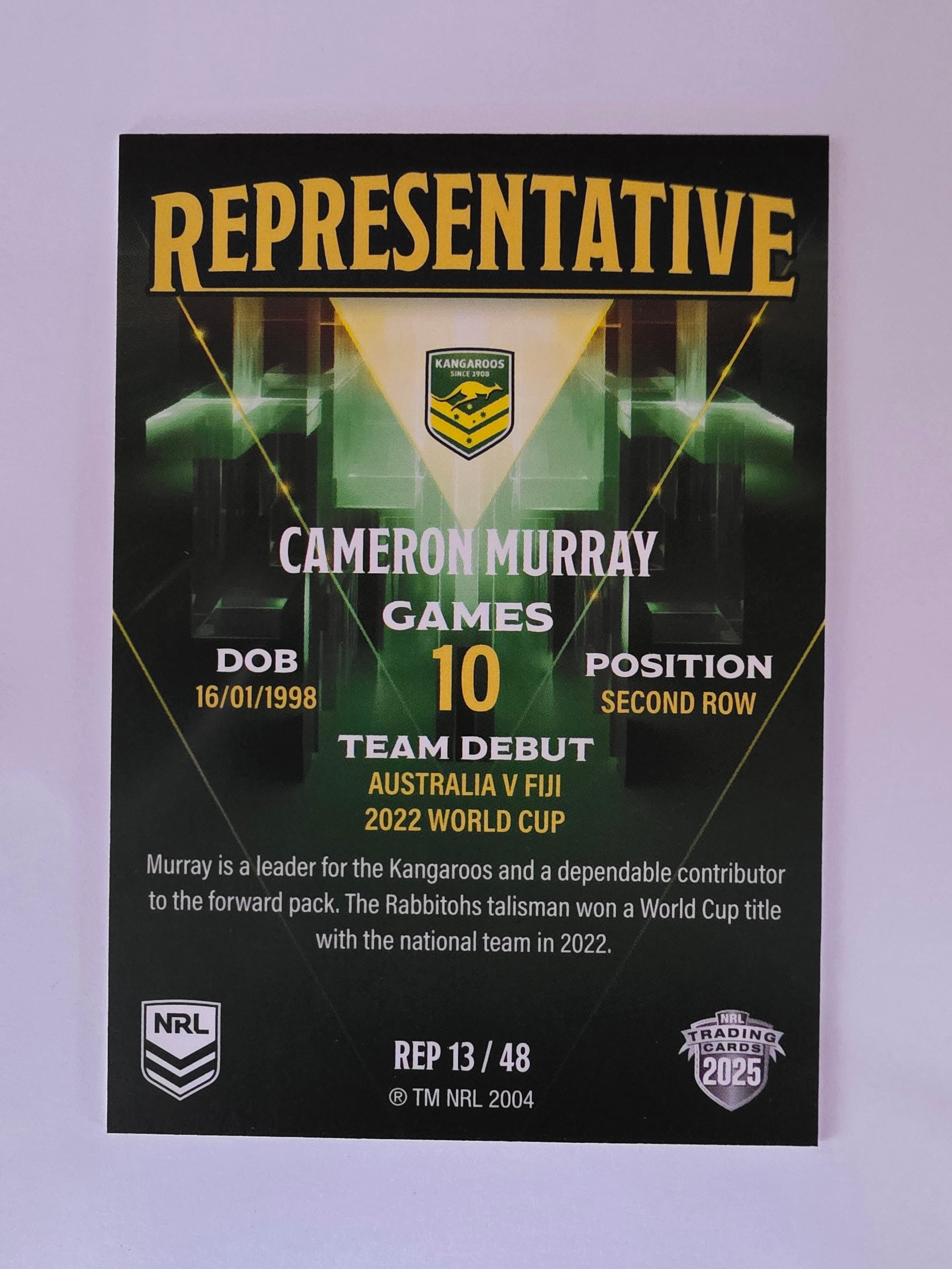 NRL 2025 Elite | The Representatives | #REP13 | Cameron Murray | Kangaroos