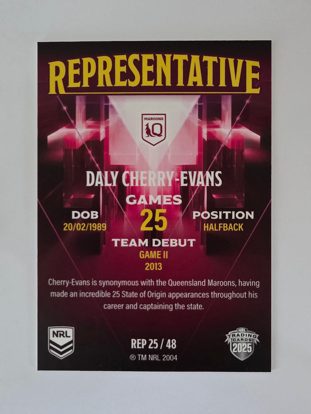 NRL 2025 Elite | The Representatives | #REP25 | Daly Cherry-Evans | QLD Maroons