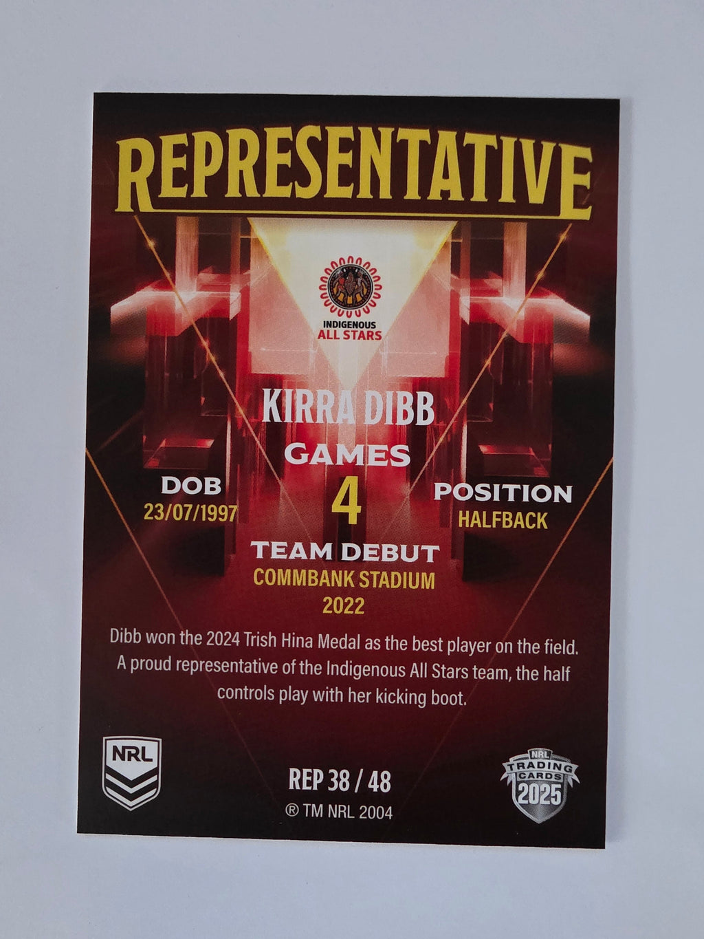 NRL 2025 Elite | The Representatives #REP38 | Kirra Dibb | Indigenous All Stars