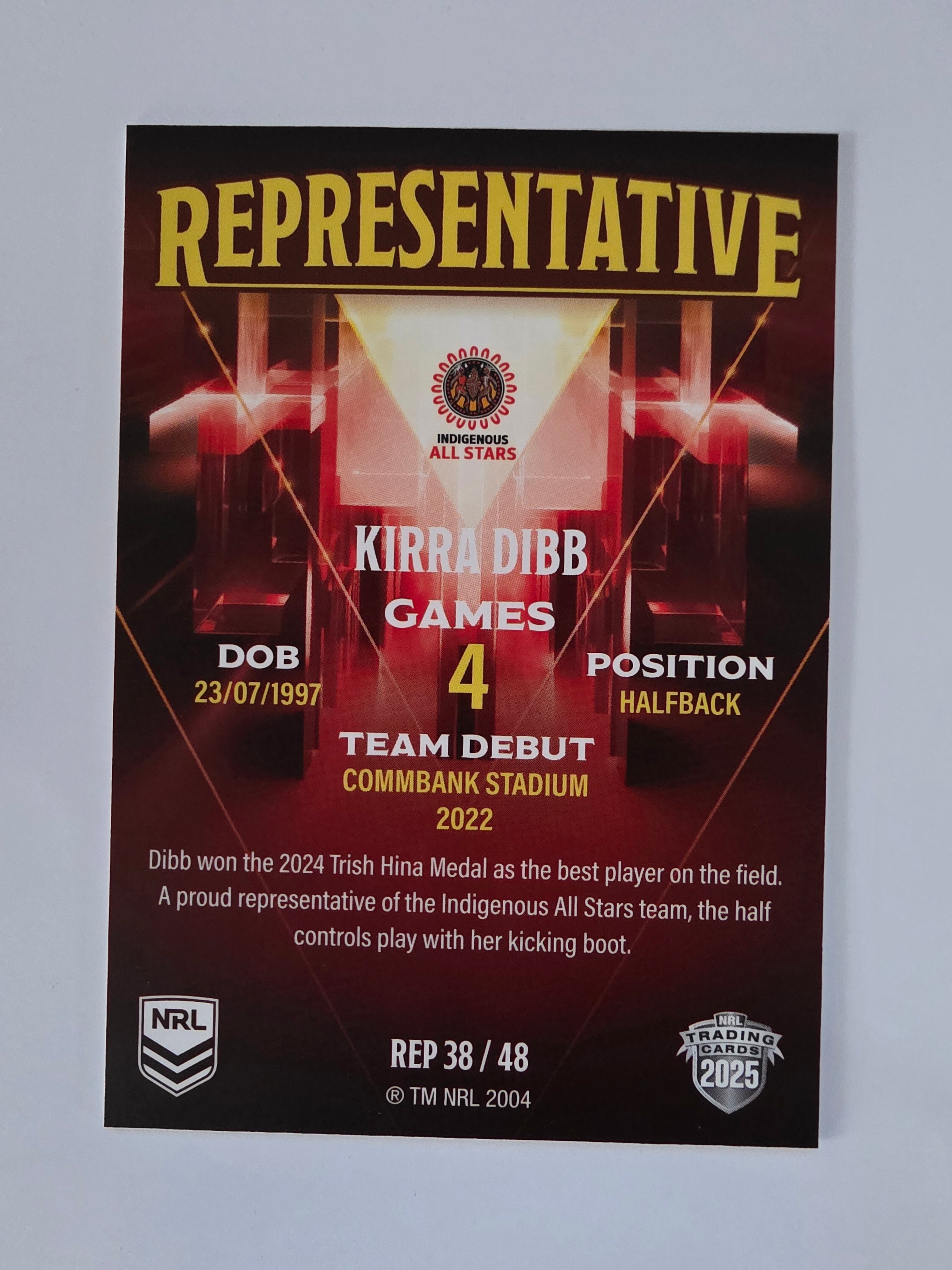 NRL 2025 Elite | The Representatives #REP38 | Kirra Dibb | Indigenous All Stars