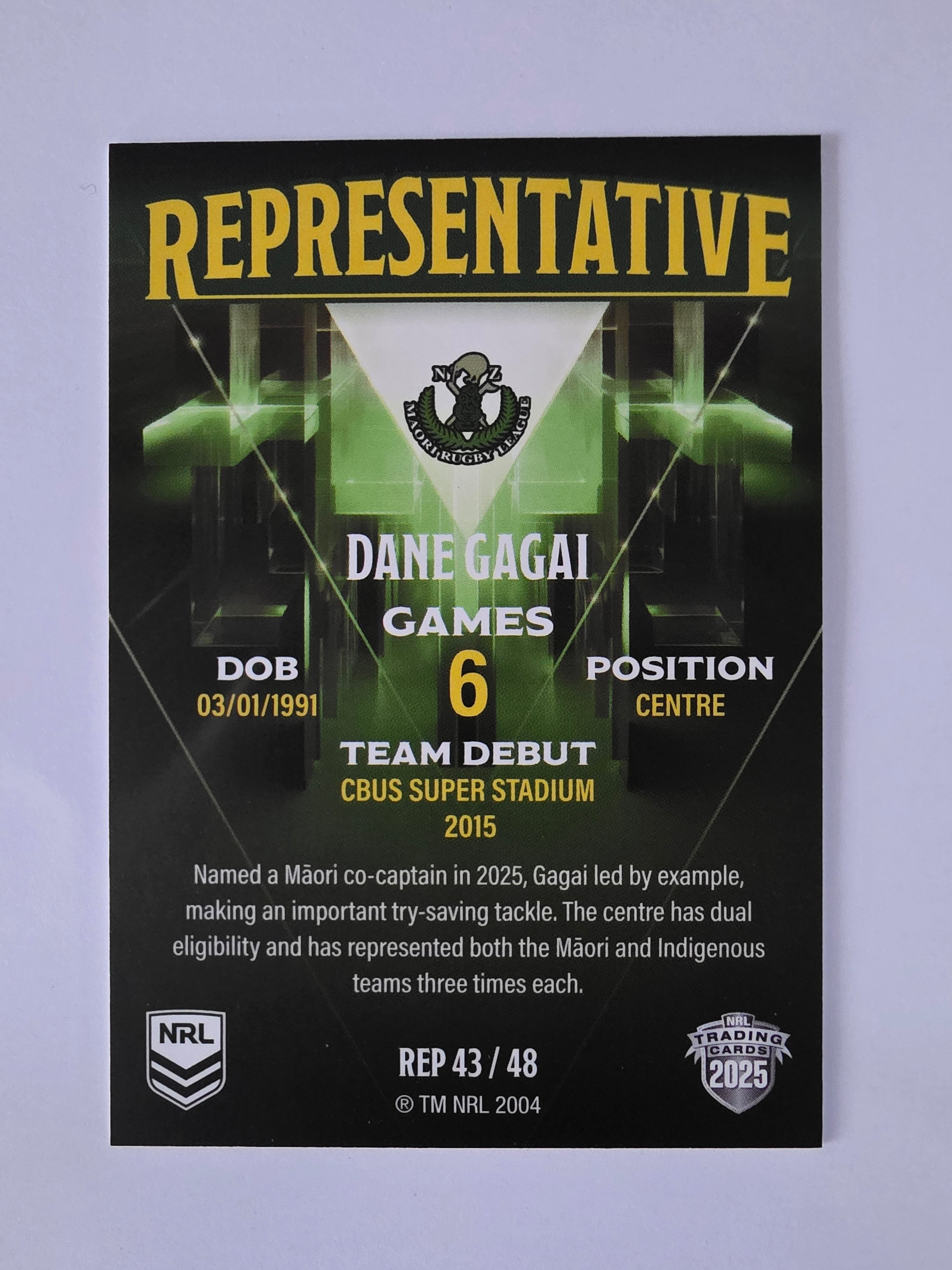 NRL 2025 Elite | The Representatives | #REP43 | Dane Gagai | Maori All Stars