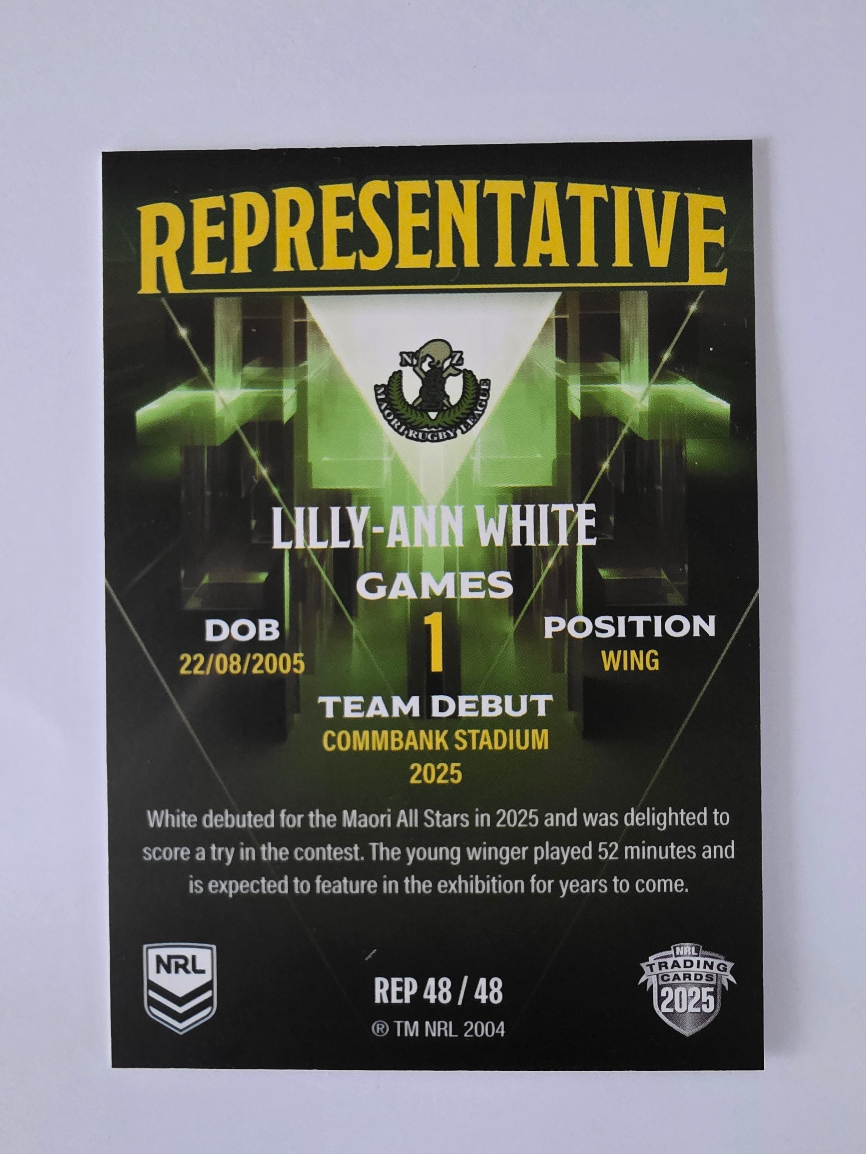 NRL 2025 Elite | The Representatives #REP48 | Lilly-Ann White | Maori All Stars
