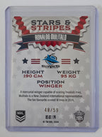NRL 2025 Elite USA Edition Stars & Stripes #US07 Ronaldo Mulitalo #48/59 Sharks