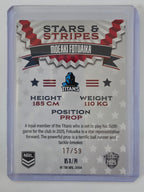 NRL 2025 Elite USA Edition Stars & Stripes #US11 | Moeaki Fotuaika #17/59 Titans
