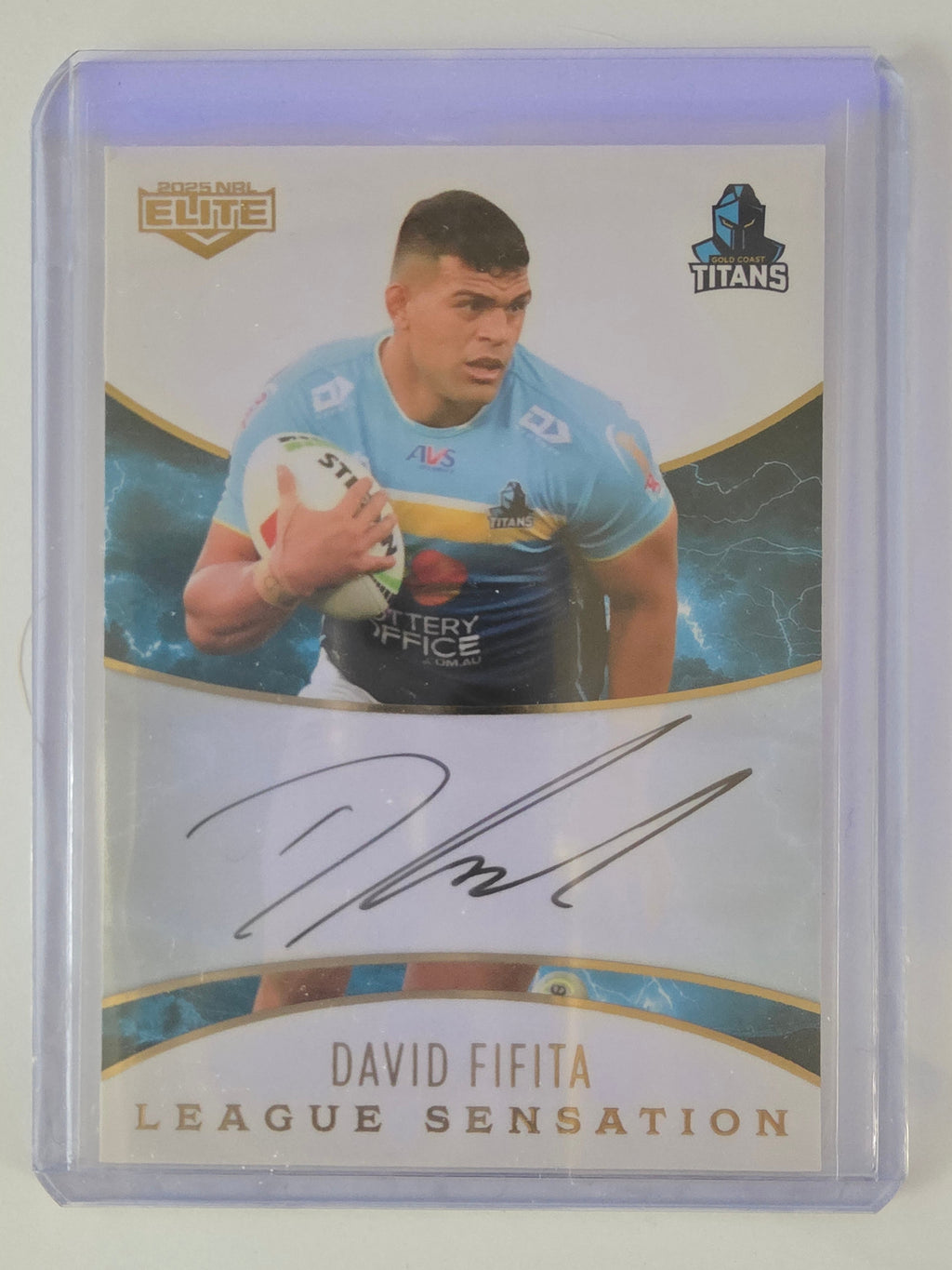 NRL 2025 Elite | League Sensations White | #LSW06 | David Fifita | #54/96|Titans