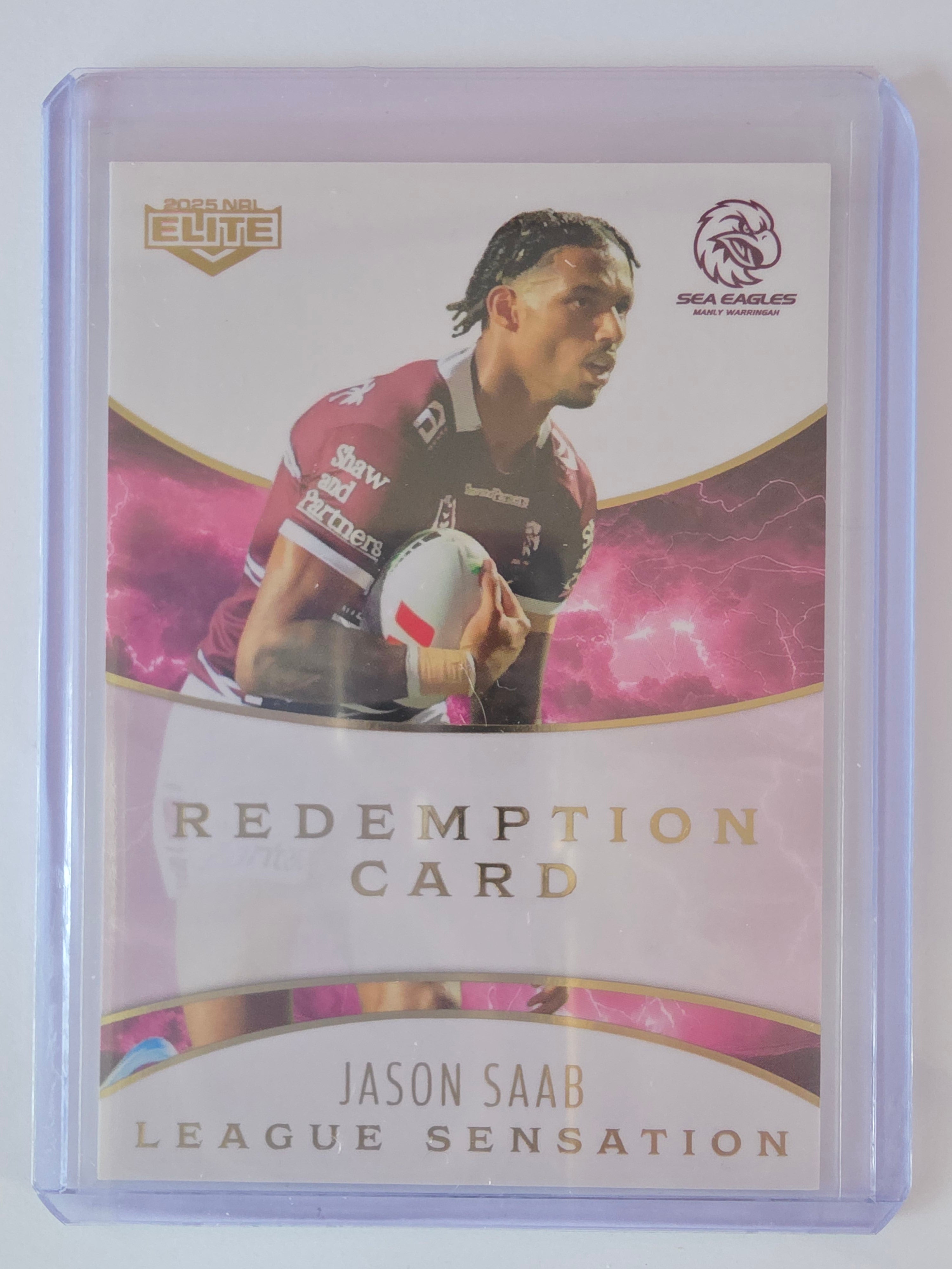 NRL 2025 Elite | League Sensations White | #LSW07 | Jason Saab|#94/96|Sea Eagles