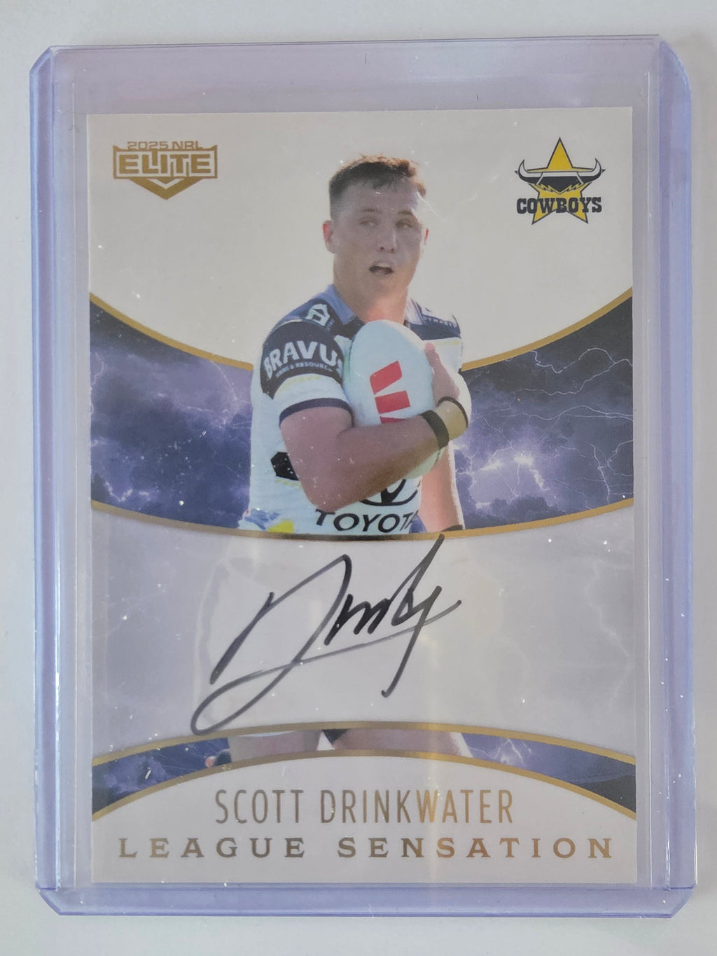 NRL 2025 Elite | League Sensations White |#LSW10|Scott Drinkwater|#03/96|Cowboys