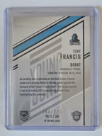NRL 2025 Elite | Young Guns White | #YG11 | Tony Francis | #144/221 | Titans