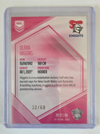 NRL 2025 Elite | Mojo Pink Diamond | #PD27 | Olivia Higgins | #32/68 | Knights