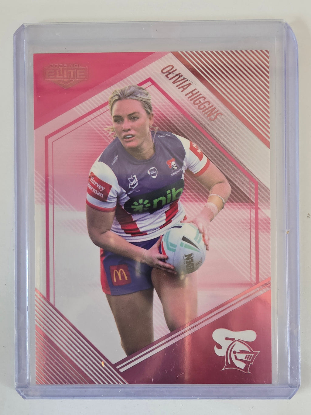 NRL 2025 Elite | Mojo Pink Diamond | #PD27 | Olivia Higgins | #61/68 | Knights