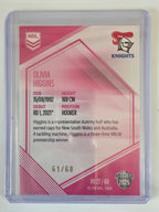 NRL 2025 Elite | Mojo Pink Diamond | #PD27 | Olivia Higgins | #61/68 | Knights
