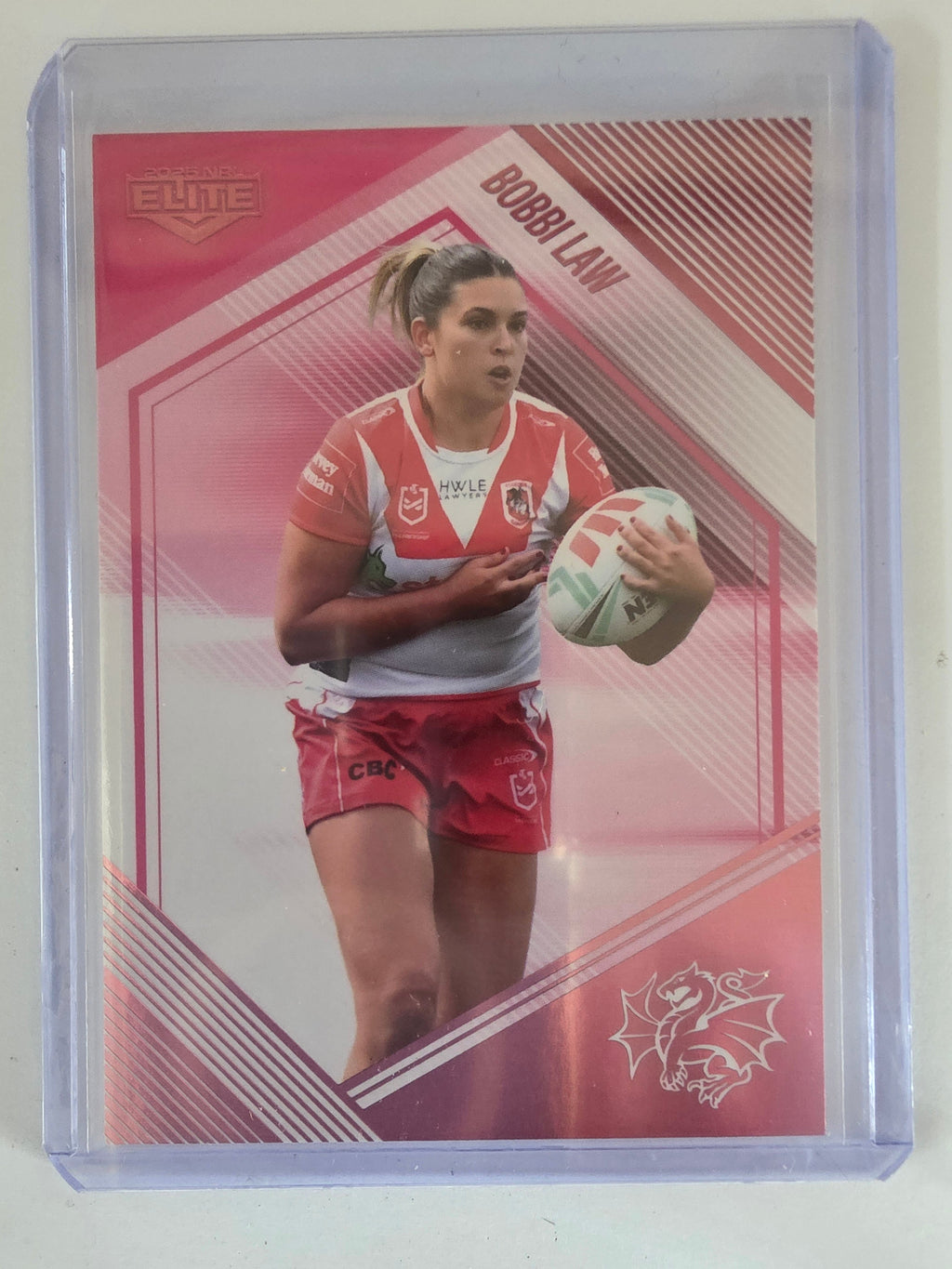 NRL 2025 Elite | Mojo Pink Diamond | #PD46 | Bobbi Law | #68/68 | Dragons