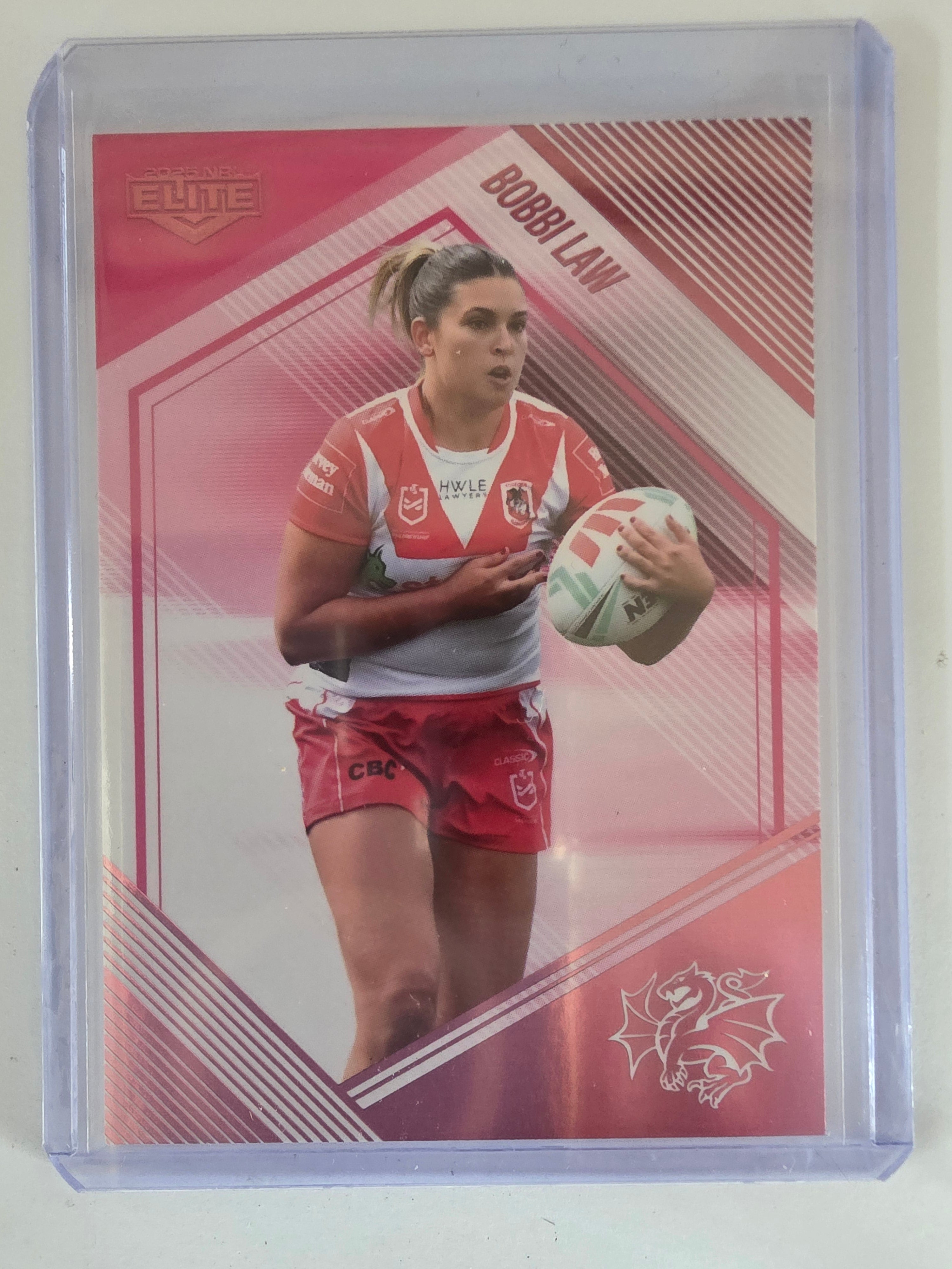 NRL 2025 Elite | Mojo Pink Diamond | #PD46 | Bobbi Law | #68/68 | Dragons