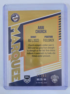 NRL 2025 Elite | Marquee Gold | #MG29 | Abbi Church | #45/93 | Eels