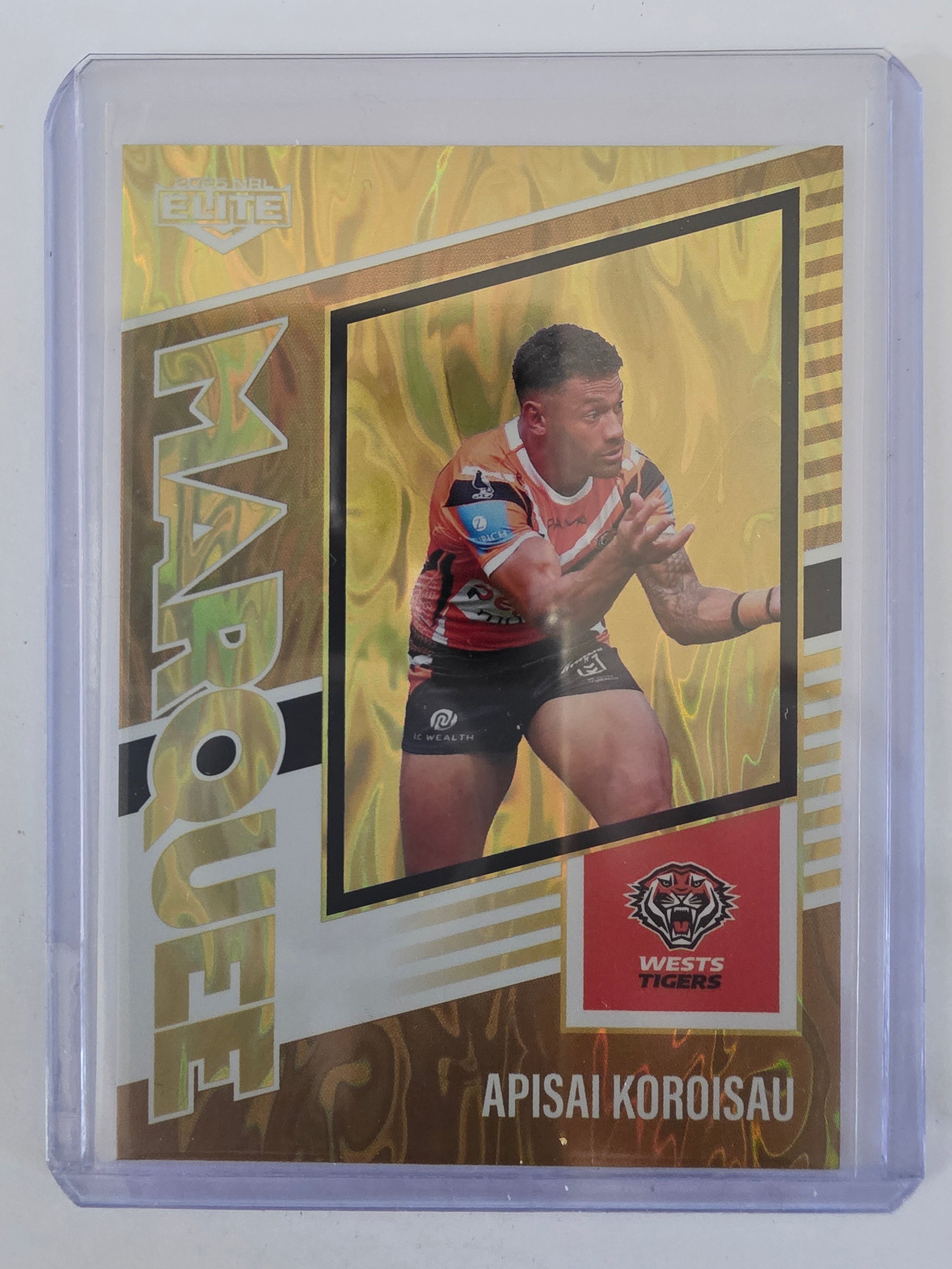 NRL 2025 Elite | Marquee Gold | #MG42 | Apisai Koroisau | #56/93 | Tigers