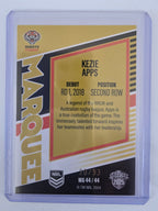 NRL 2025 Elite | Marquee Gold | #MG44 | Kezie Apps | #20/93 | Tigers