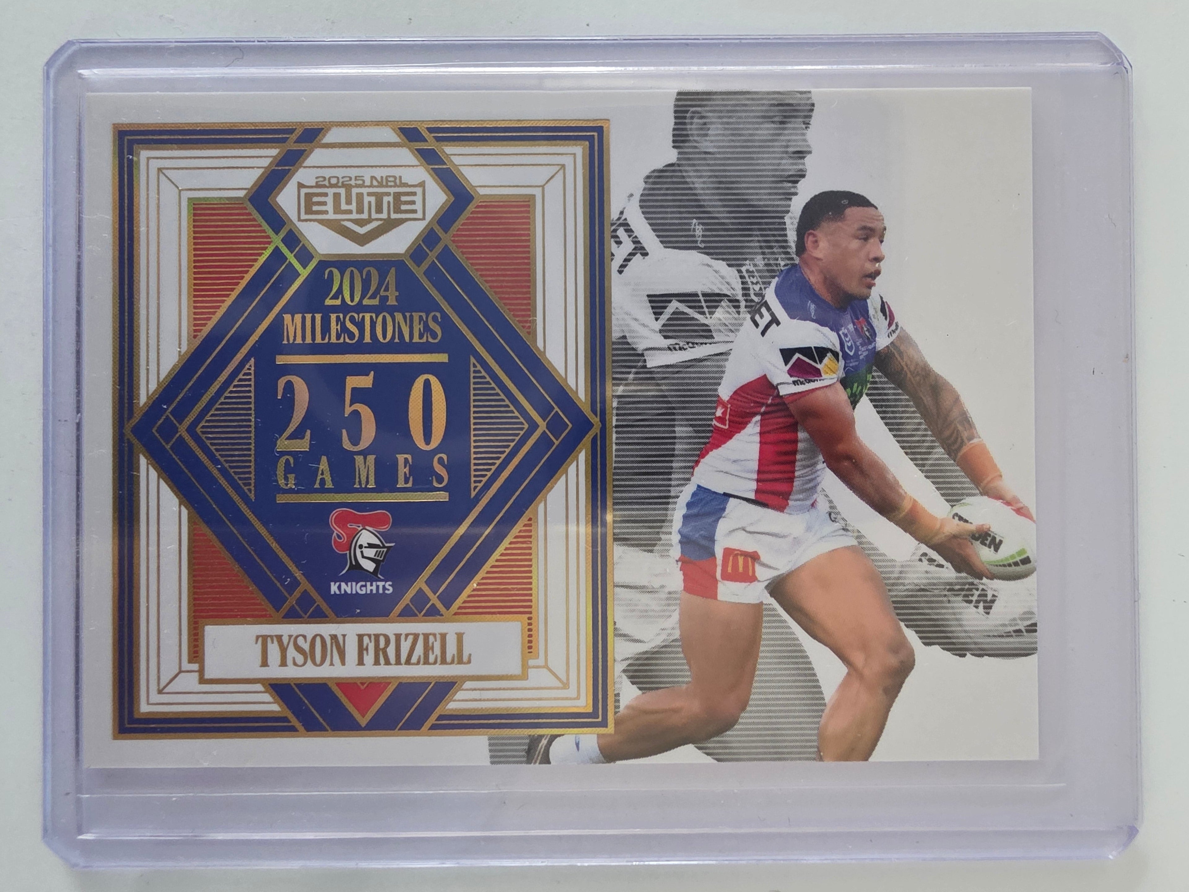 NRL 2025 Elite | Milestones Case Card | M09 | Tyson Frizell | #34/42 | Knights