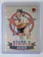 NRL 2025 Elite USA Edition Stars & Stripes #US02 | Blake Mozer #02/59 | Broncos