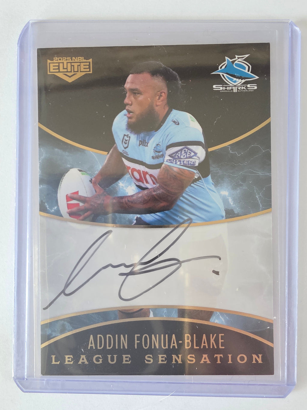 NRL 2025 Elite | League Sensations Black |#LSB04|Addin Fonua-Blake|#27/48|Sharks