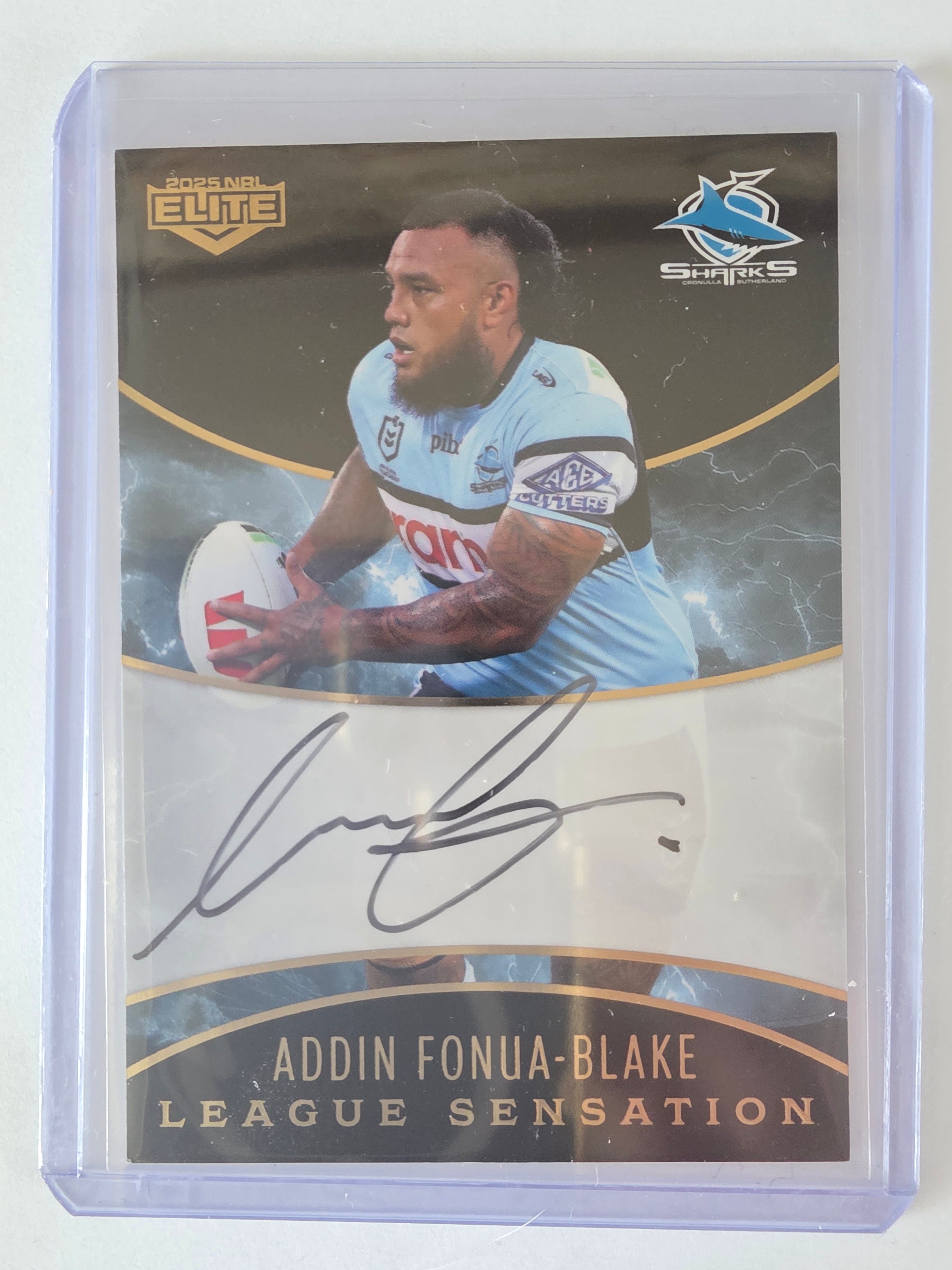 NRL 2025 Elite | League Sensations Black |#LSB04|Addin Fonua-Blake|#27/48|Sharks