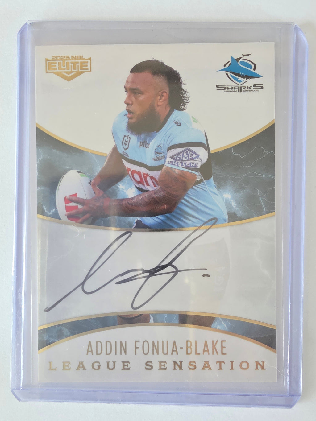 NRL 2025 Elite | League Sensations White |#LSW04|Addin Fonua-Blake|#19/96|Sharks