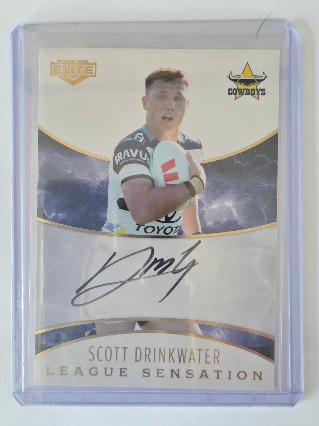 NRL 2025 Elite | League Sensations White |#LSW10|Scott Drinkwater|#10/96|Cowboys