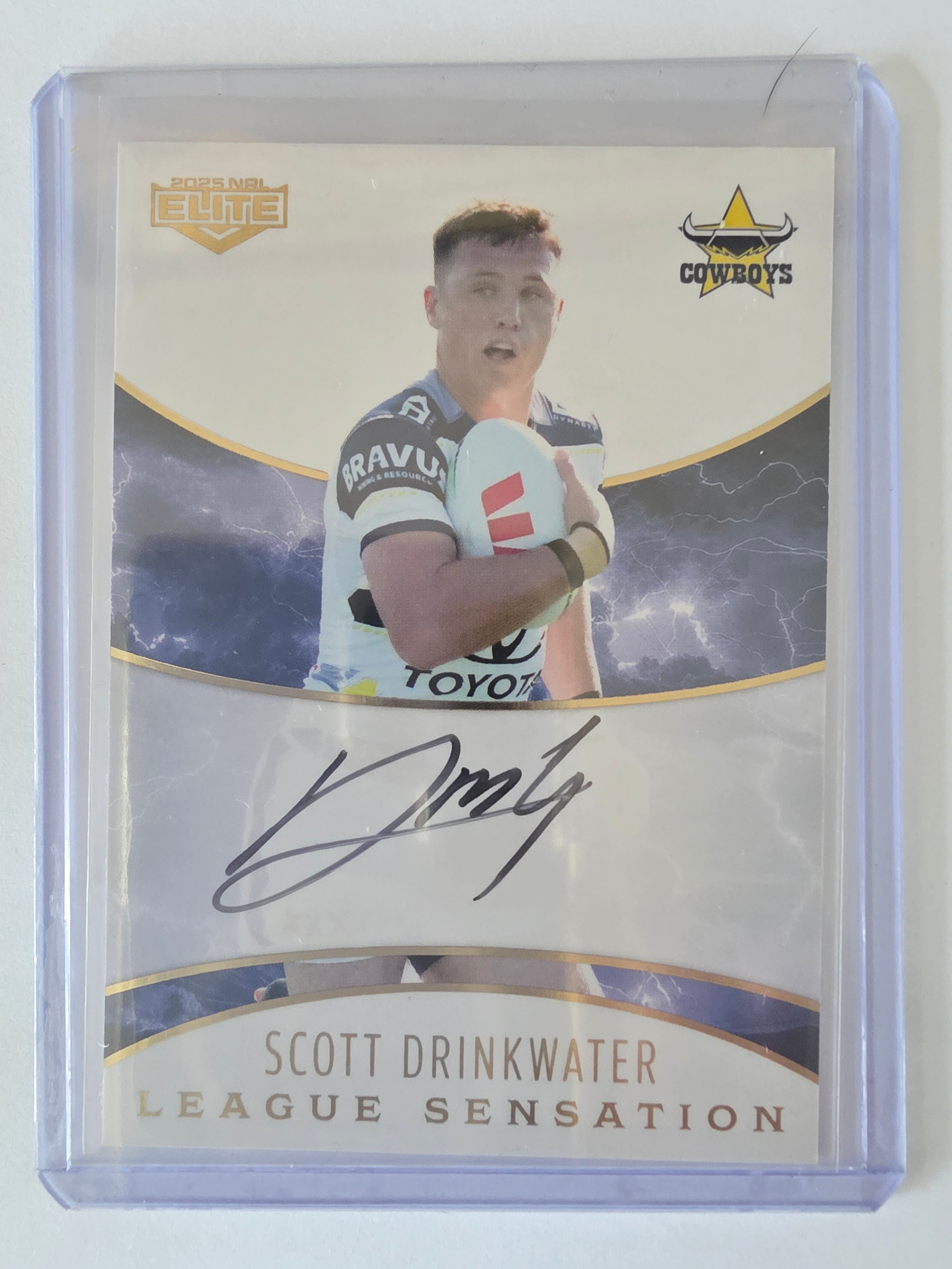 NRL 2025 Elite | League Sensations White |#LSW10|Scott Drinkwater|#10/96|Cowboys