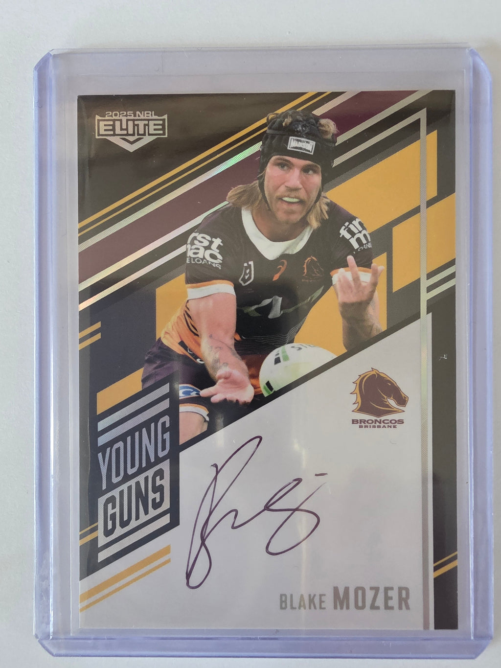 NRL 2025 Elite | Young Guns Black | #YGS01 | Blake Mozer | #152/159 | Broncos