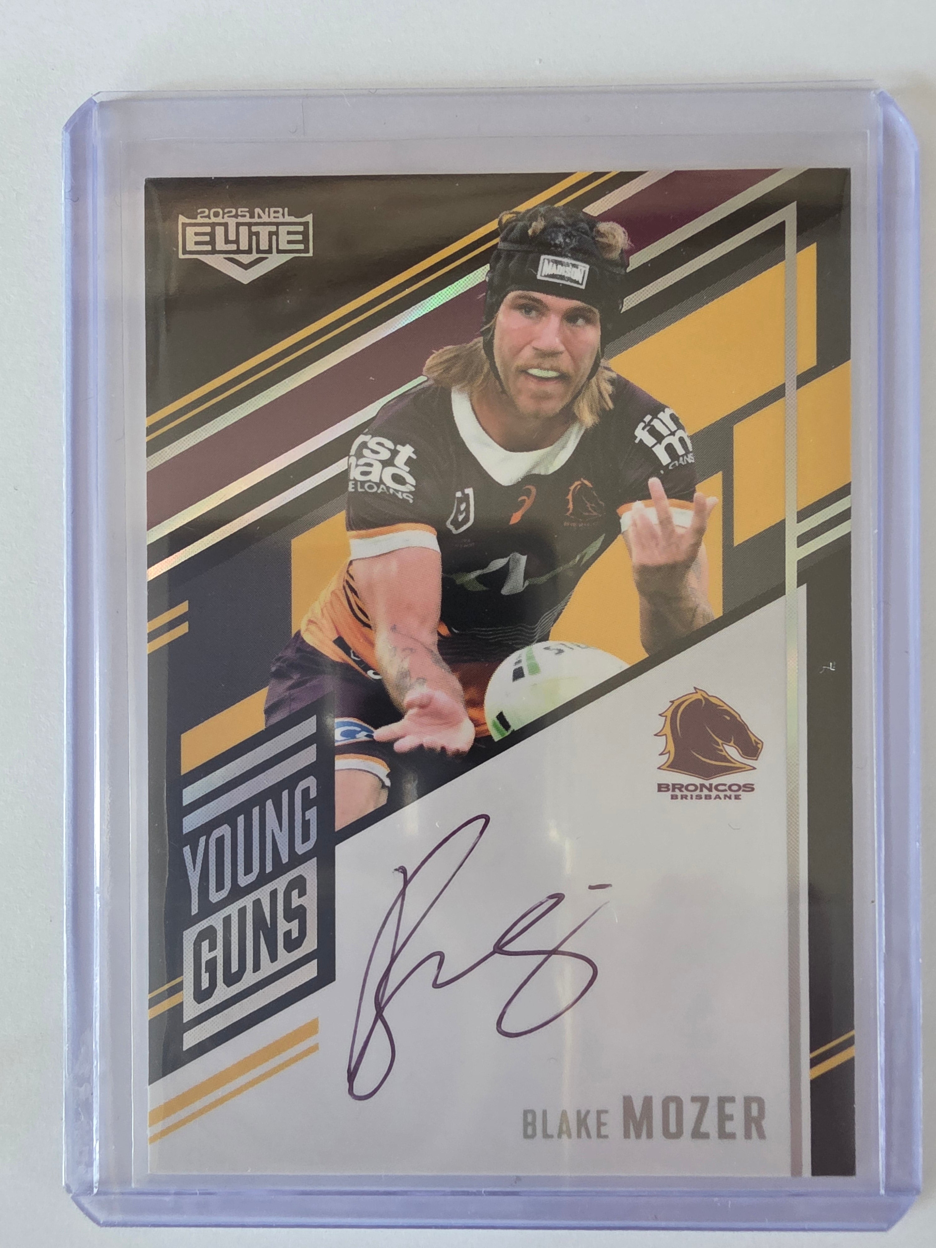 NRL 2025 Elite | Young Guns Black | #YGS01 | Blake Mozer | #152/159 | Broncos