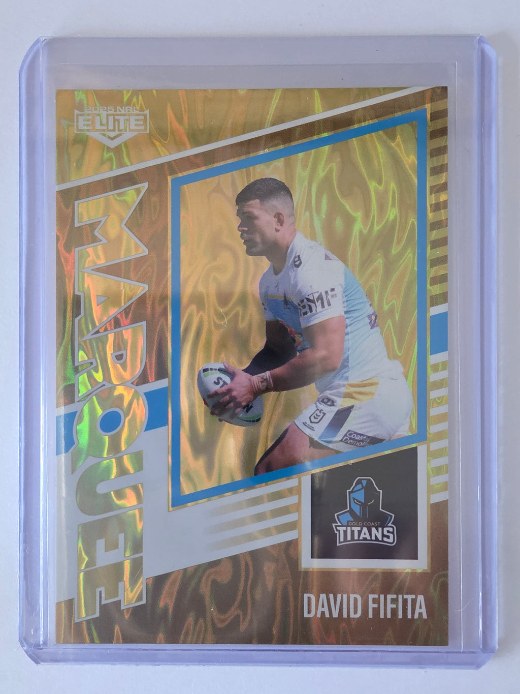 NRL 2025 Elite | Marquee Gold | #MG15 | David Fafita | #06/93 | Titans