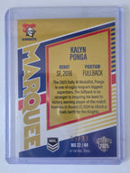 NRL 2025 Elite | Marquee Gold | #MG22 | Kalyn Ponga | #65/93 | Knights