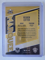 NRL 2025 Elite | Marquee Gold | #MG24 | Reuben Cotter | #42/93 | Cowboys