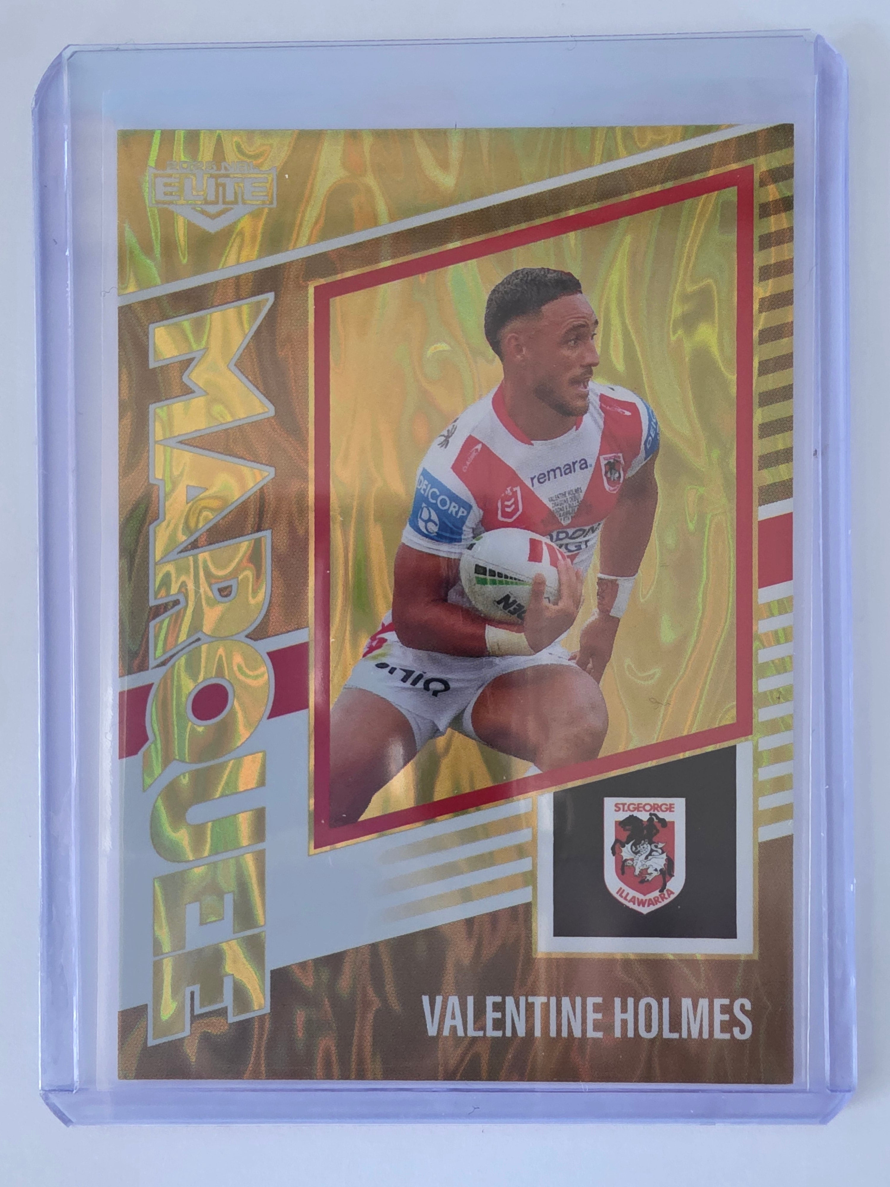 NRL 2025 Elite | Marquee Gold | #MG35 | Valentine Holmes | #93/93 | Dragons