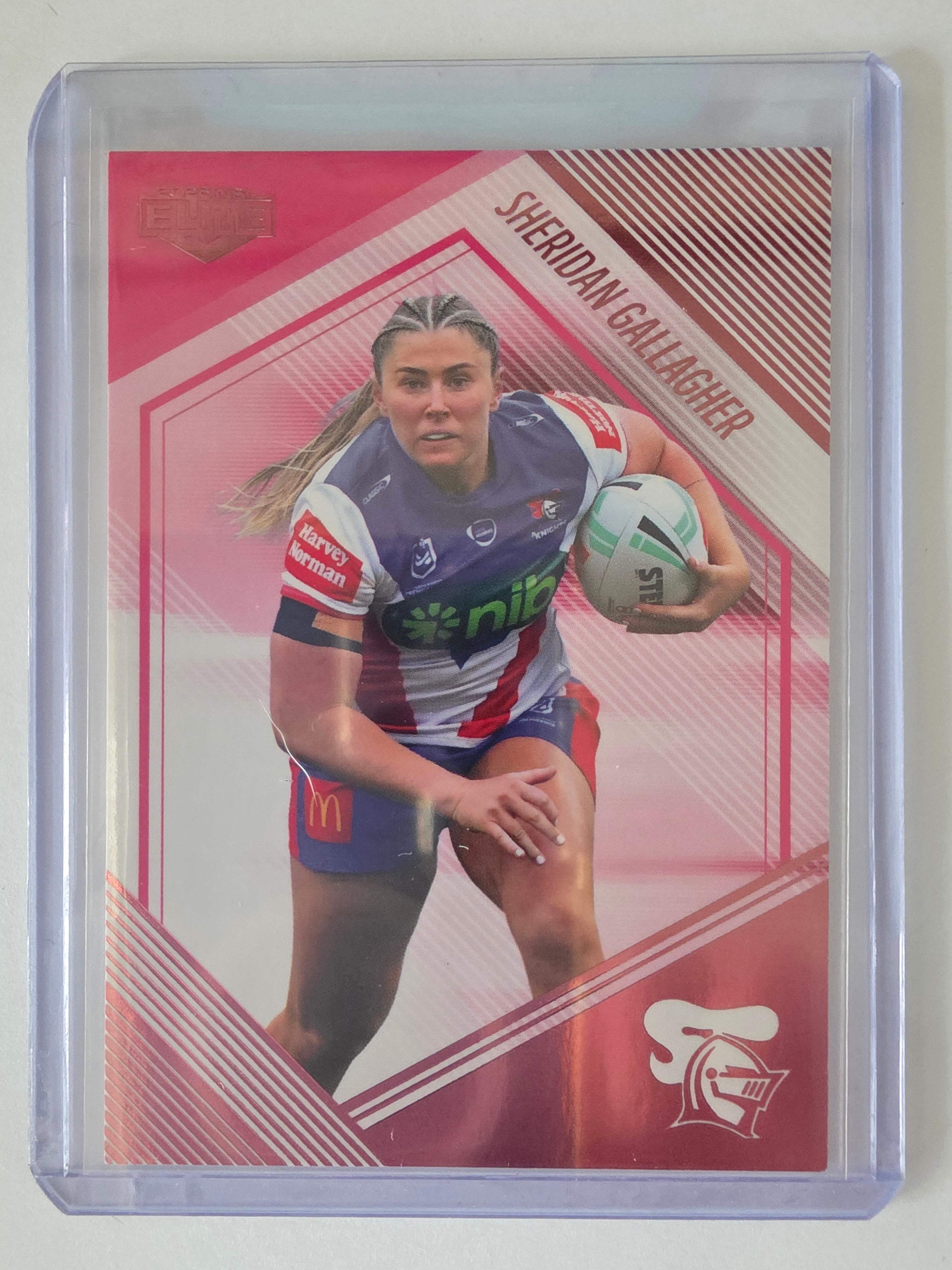 NRL 2025 Elite | Mojo Pink Diamond | #PD26 | Sheridan Gallagher #52/68 | Knights