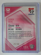 NRL 2025 Elite | Mojo Pink Diamond | #PD28 | Georgia Roche | #20/68 | Knights