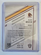 NRL 2025 Elite | Young Guns White | #YG01 | Blake Mozer | #136/221 | Broncos